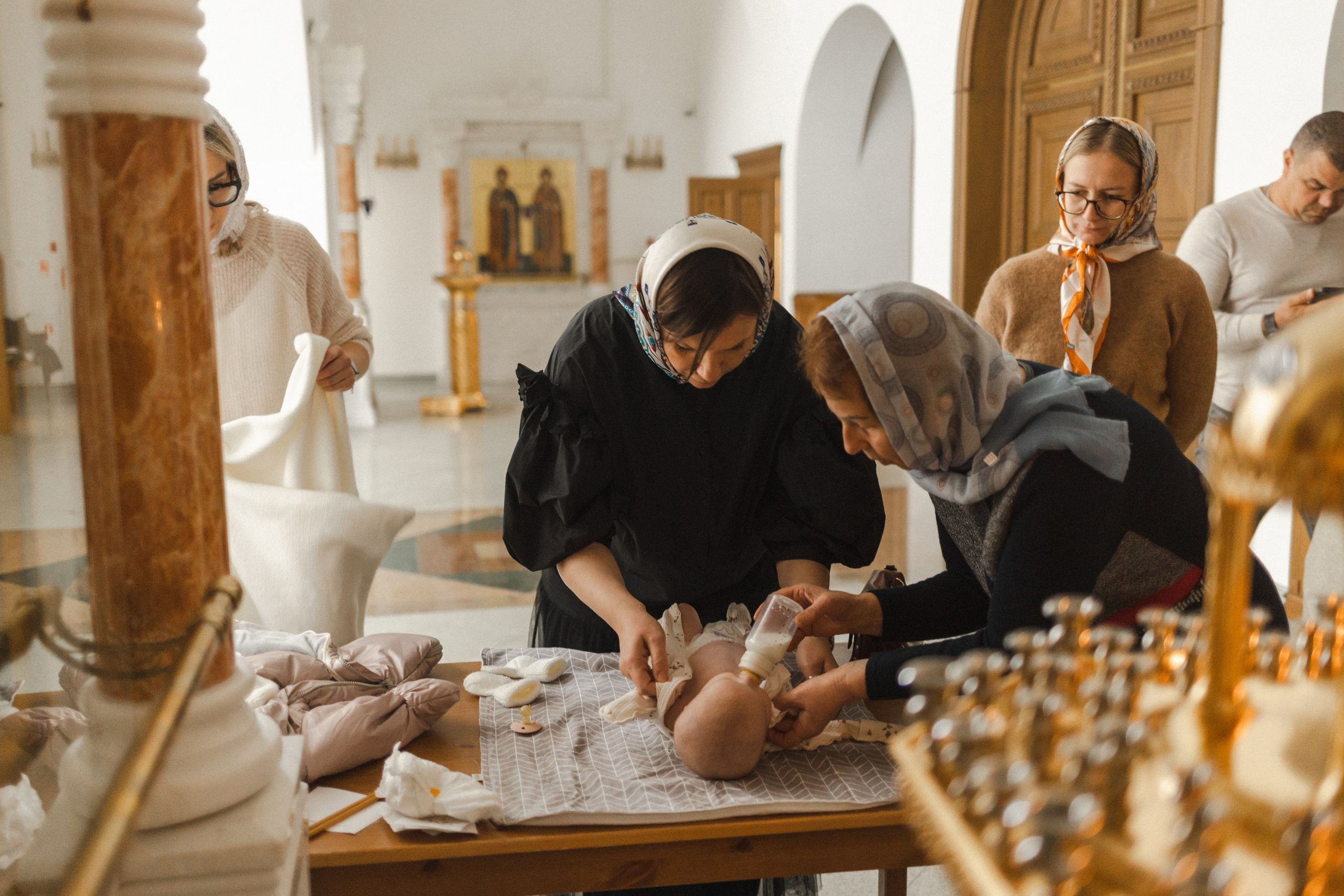 Крещение Стефании. Семейный фотограф в Москве