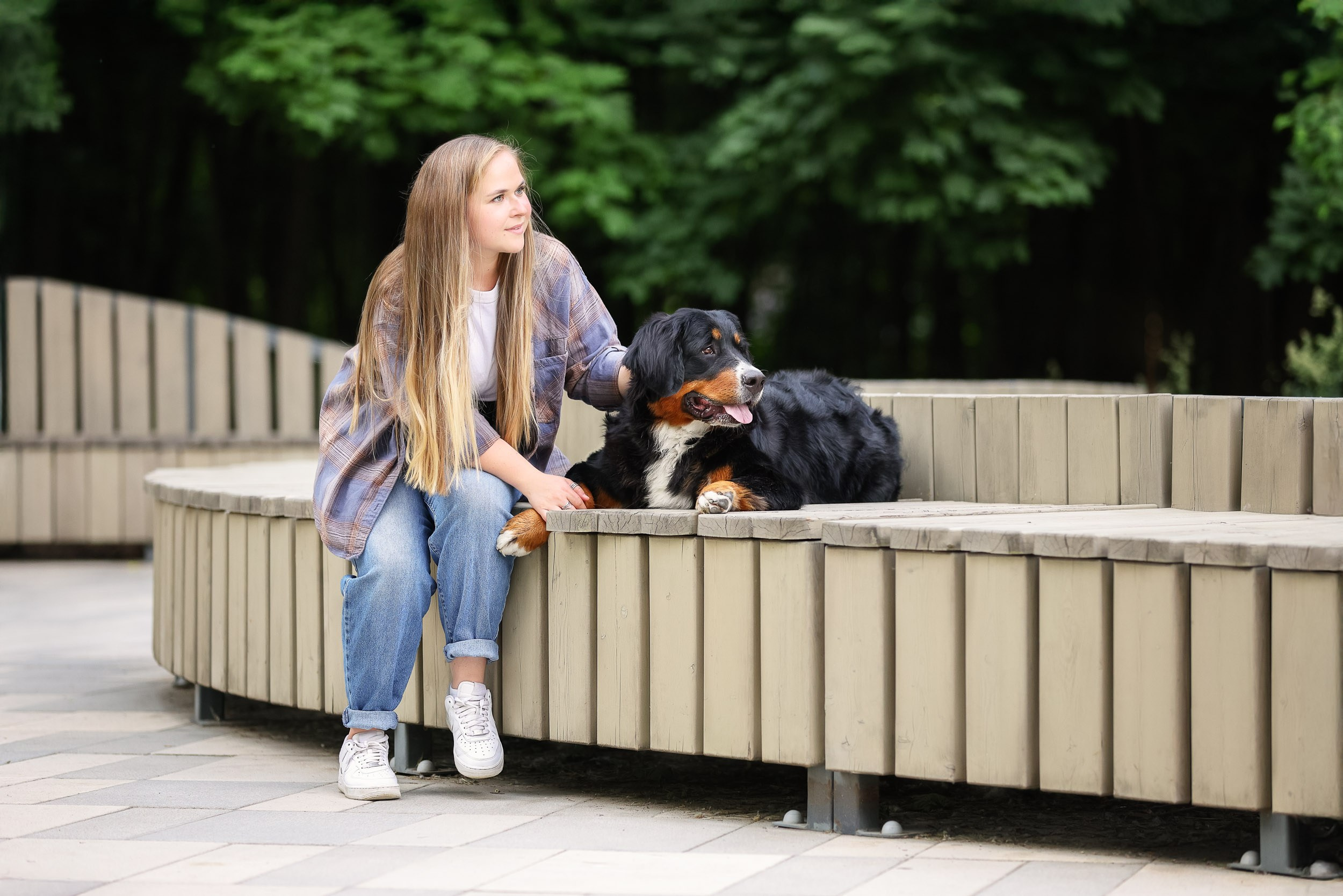 Фотопрогулка для четырех человек с собаками. Фотограф-анималист в Москве и Московской области Татьяна Фролова
