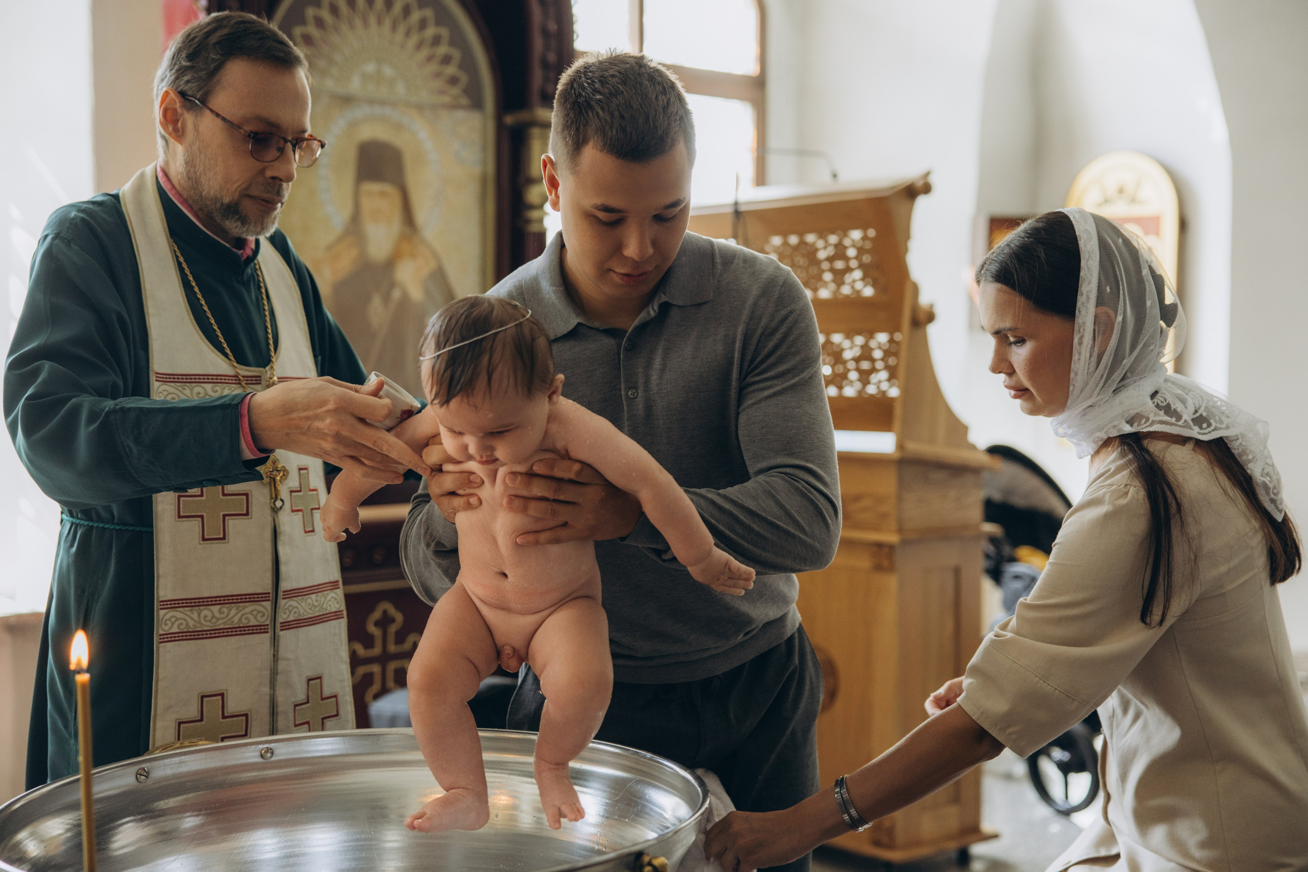 Крещение Демида. Свадебный, семейный фотограф в Иркутске Светлана Макаричева