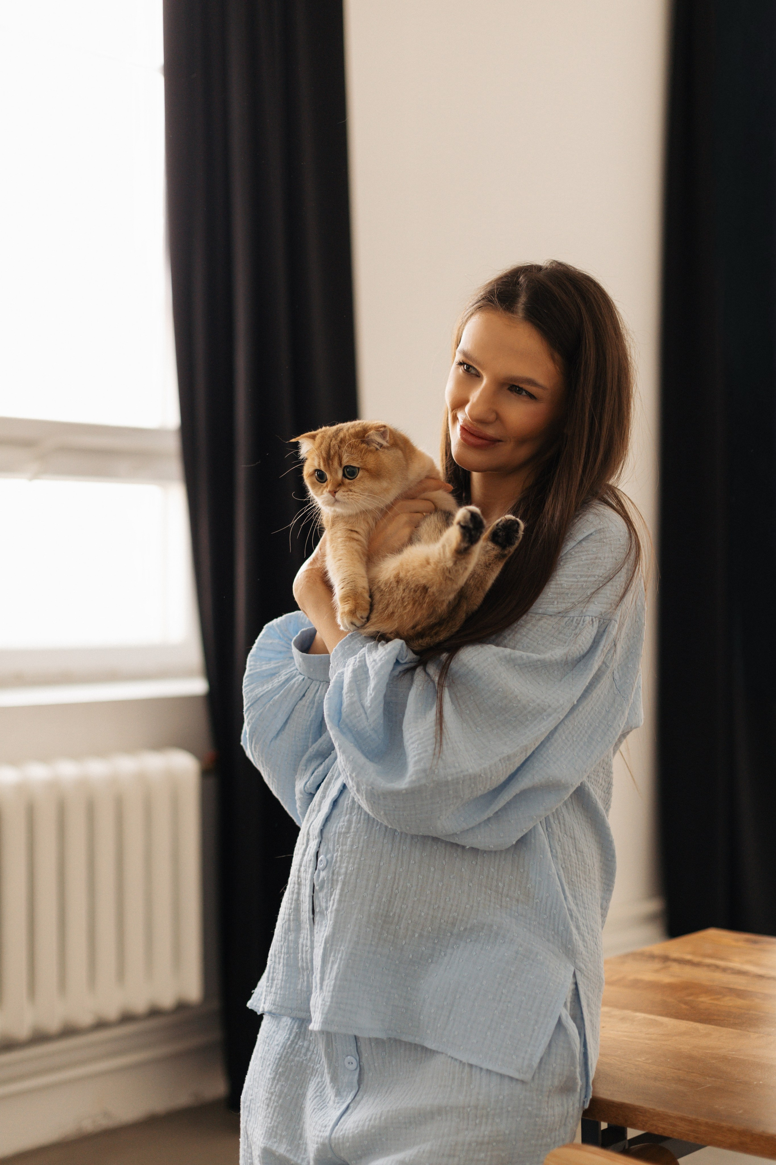 Фотосессия беременности с кошкой — фотограф Кристина Филимонова