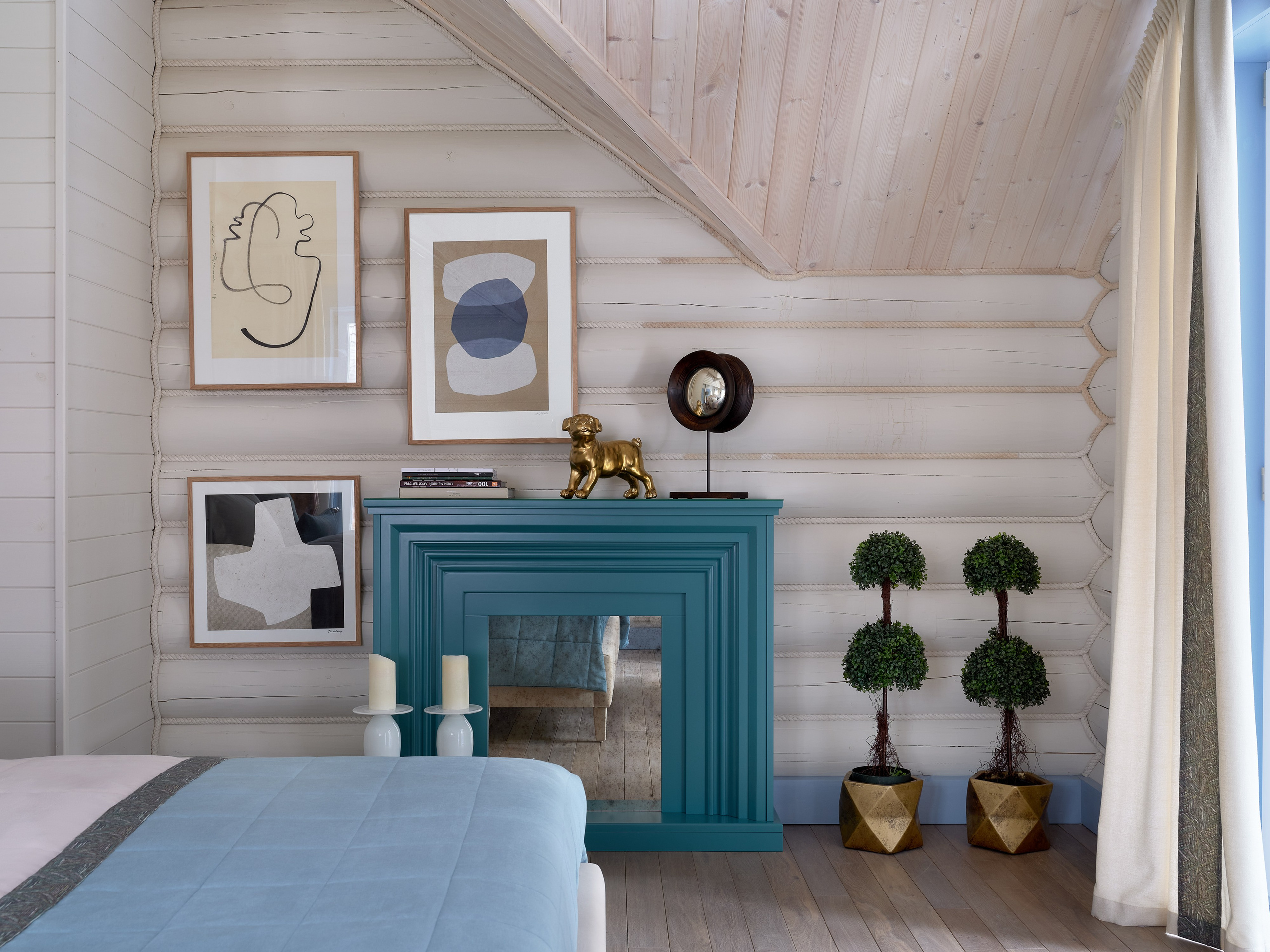 Бревенчатый светлый дом. Фотограф Наталья Вершинина