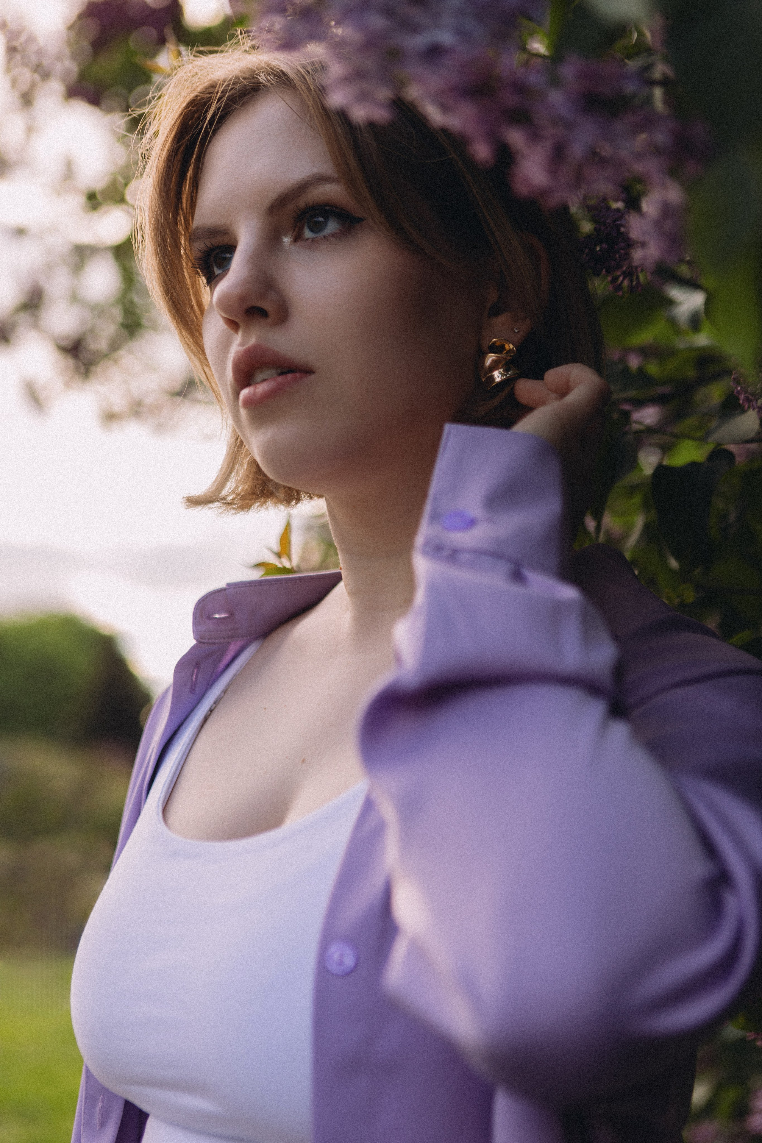 Фотосессия для пары в сиреневом саду. Фотограф Калагина Светлана