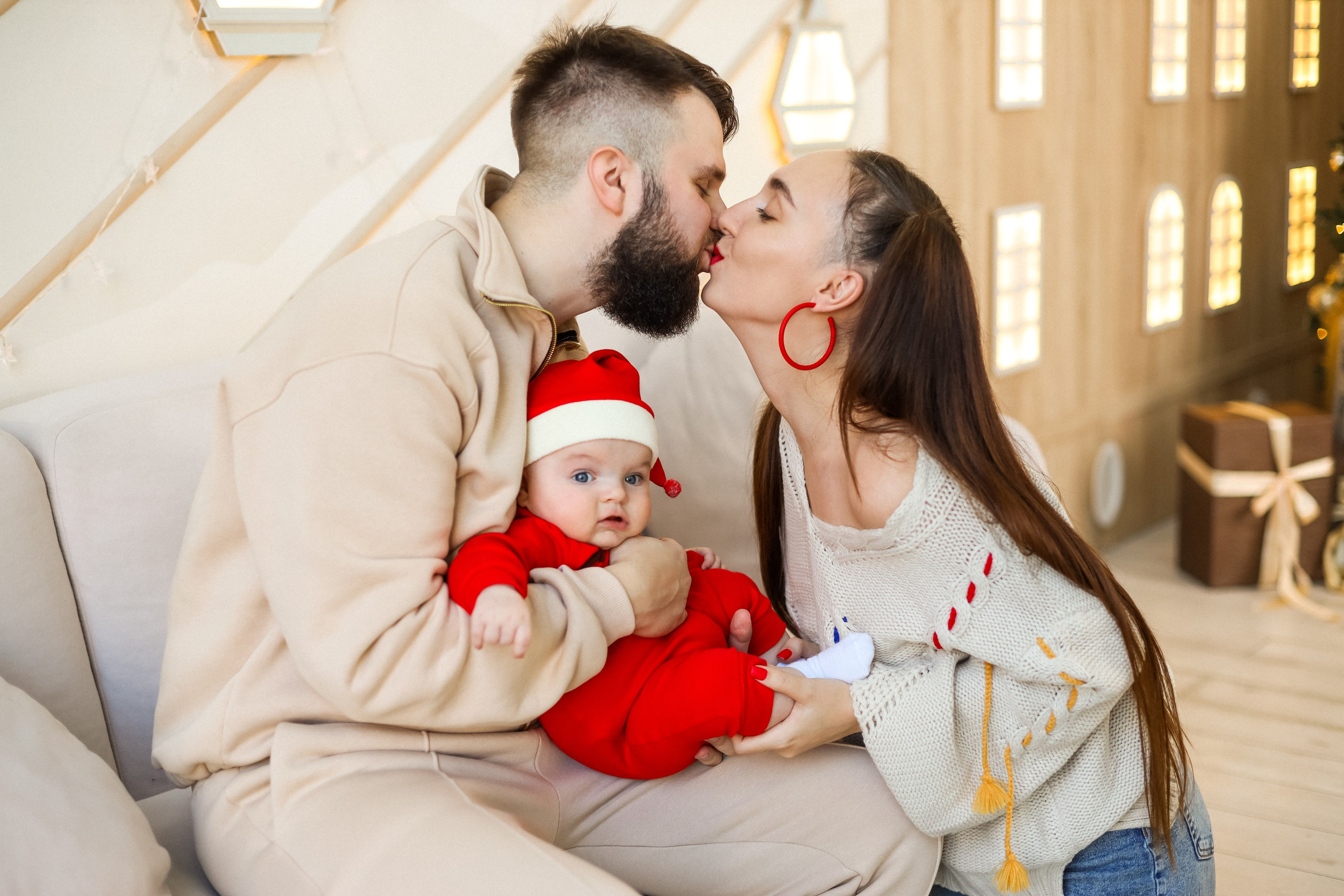 Екатерина, Дмитрий и Роберт новогодняя. Kharchenkotatianaweddingphoto