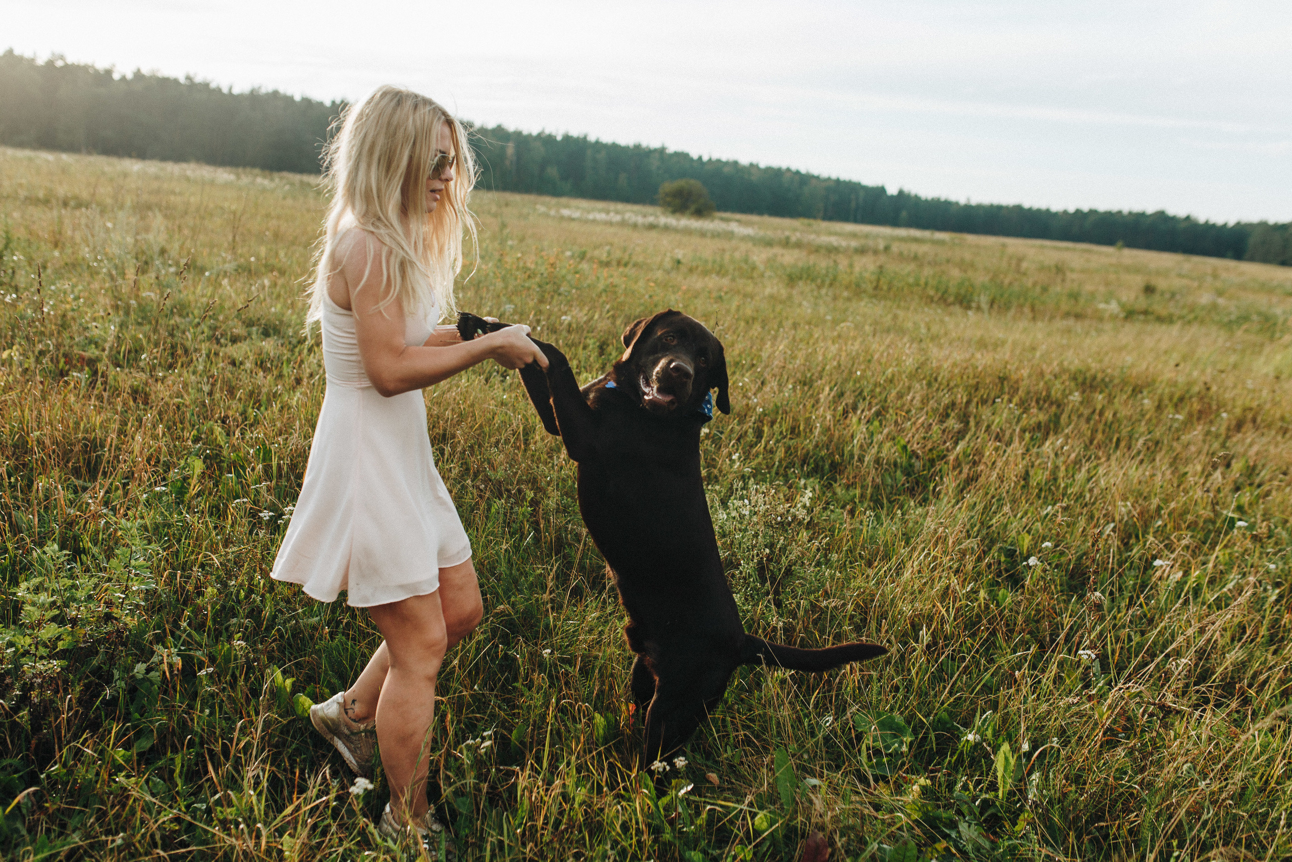 Фотосессия с собакой. Свадебный фотограф в Москве Кристина Засухина