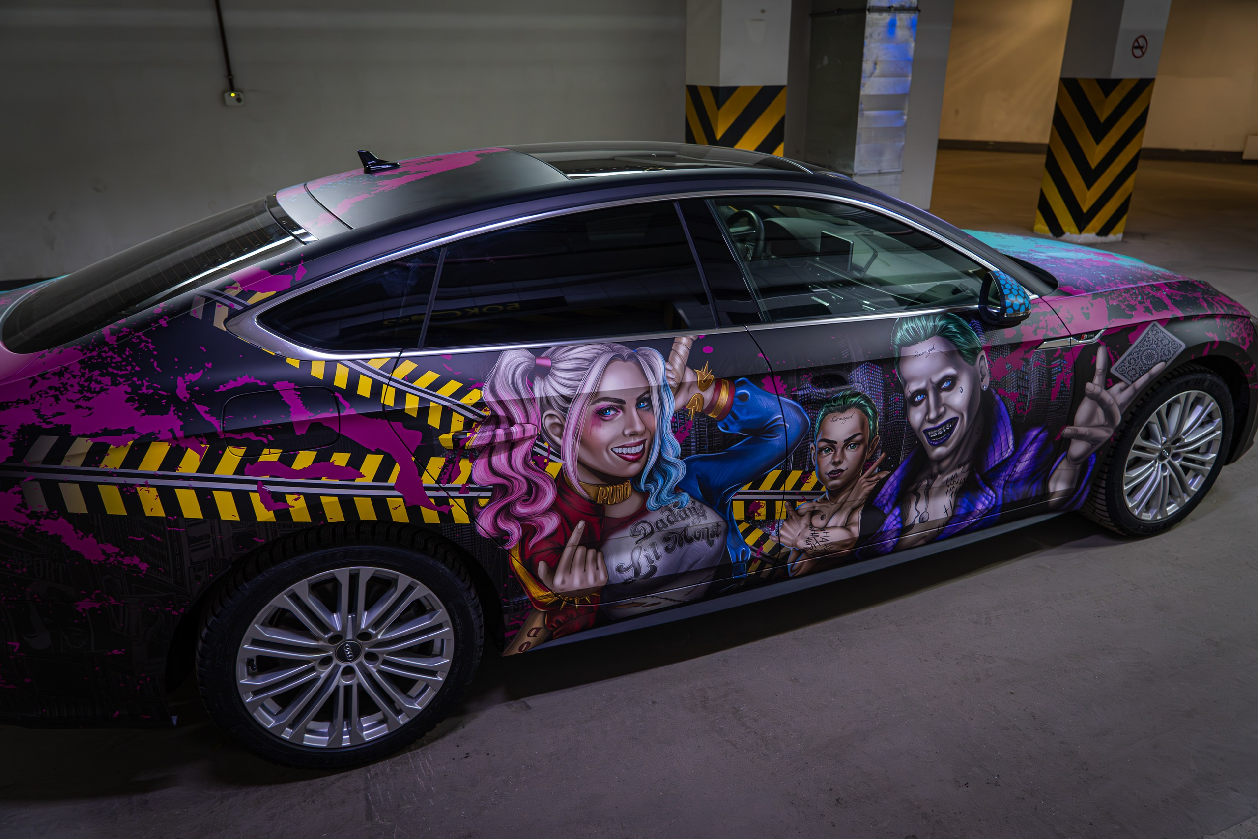 Винилография на Audi A5. Студия дизайна и оклейки авто Barmaley Design