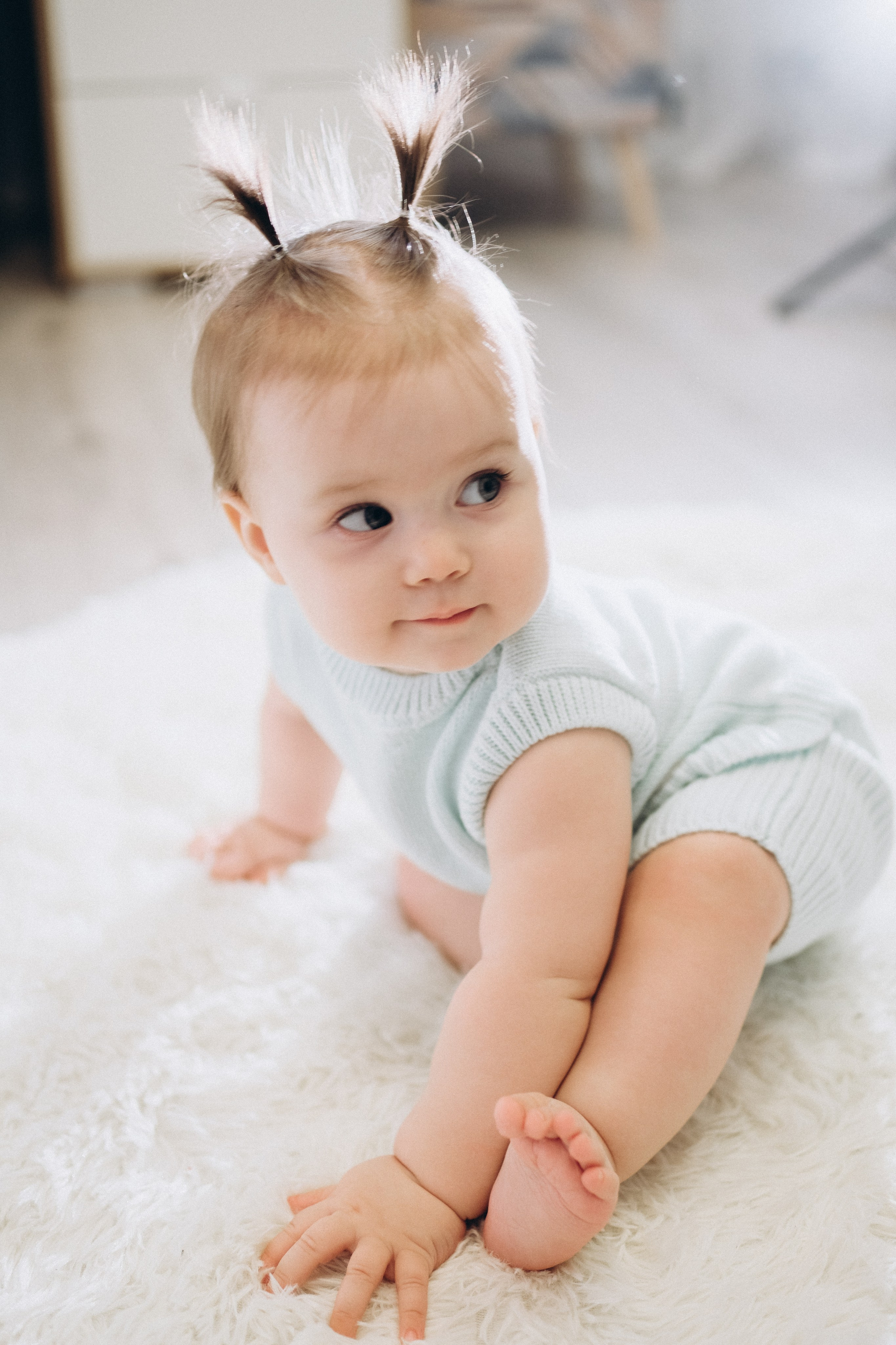 Фотосессия для малышей, домашняя фотосессия для детей. Ньюборн и детский фотограф в Москве Шигина Марина
