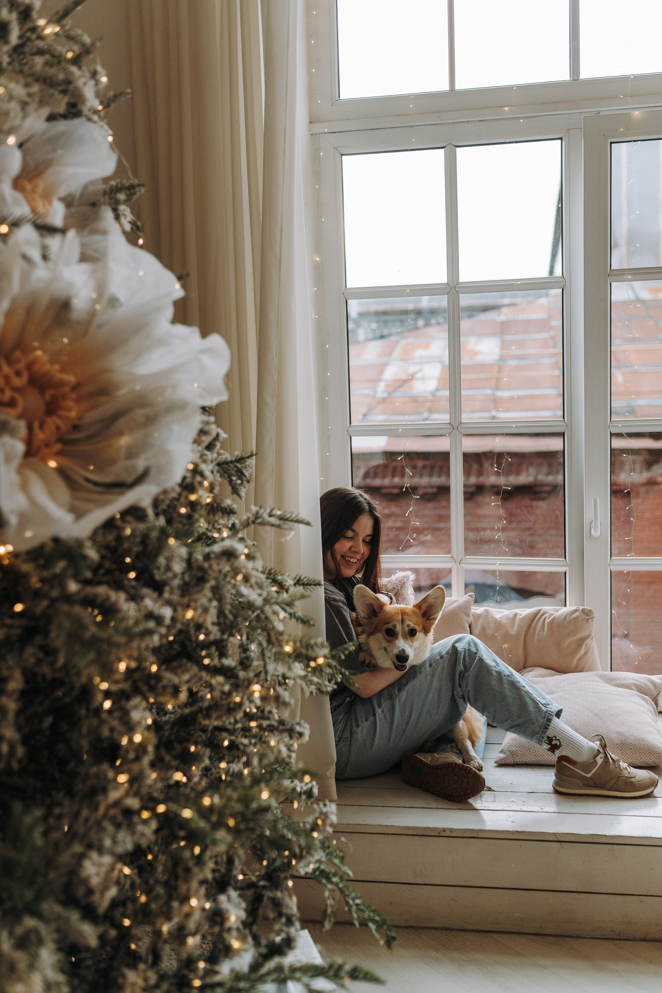 Александра и Бри. Фотограф анималист в Спб недорого Олеся Майорова