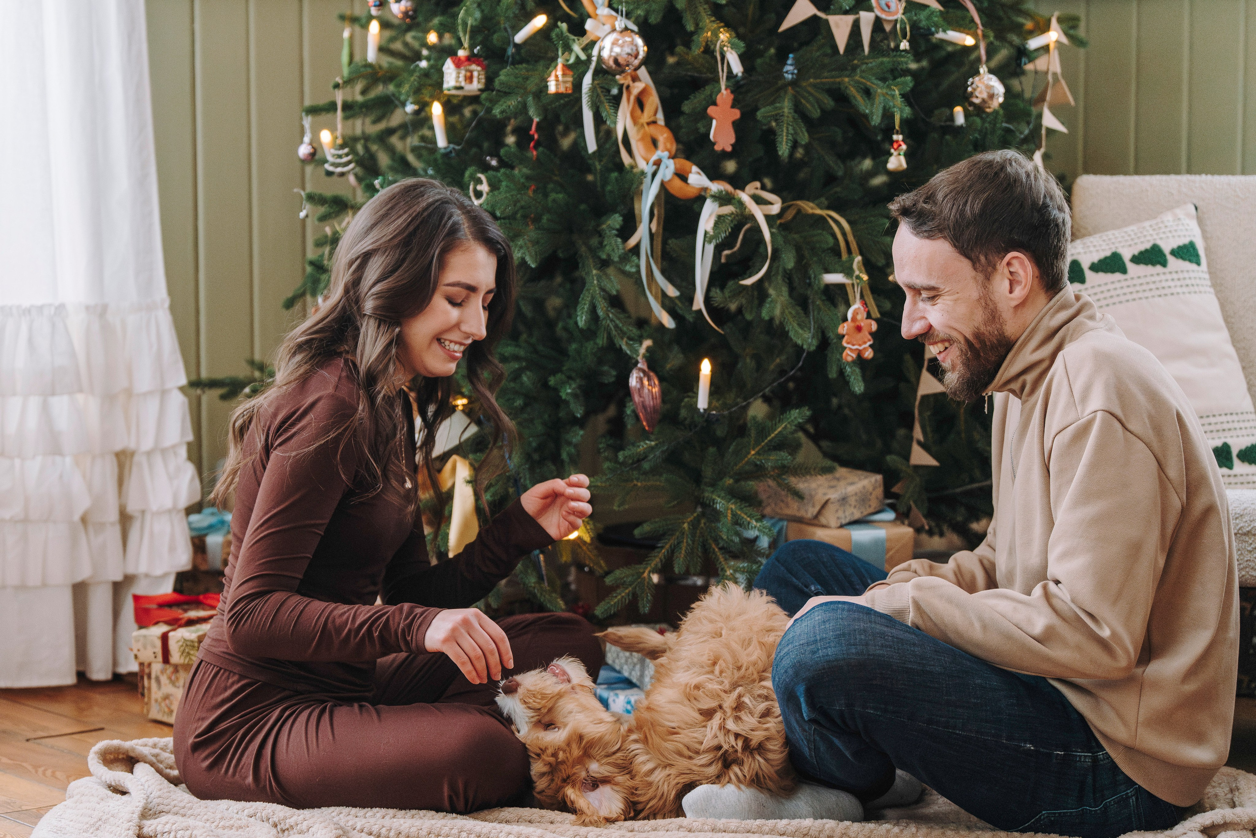 Мёрфи, Таня и Антон. Фотограф анималист в Спб недорого Олеся Майорова