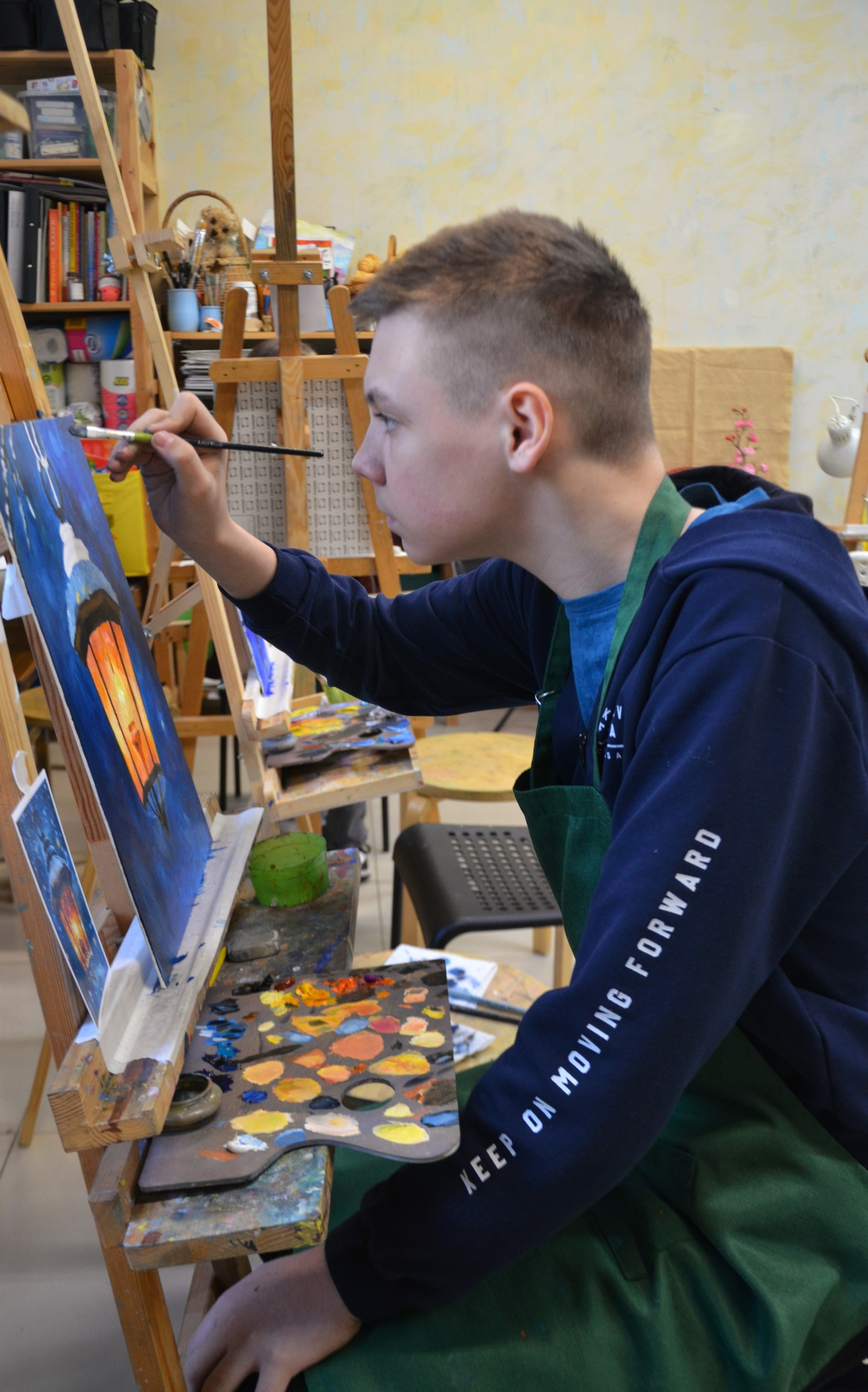 Улица, фонарь. Мастер-классы ● Изостудия «Мы рисуем!» ● Южное Бутово, Москва