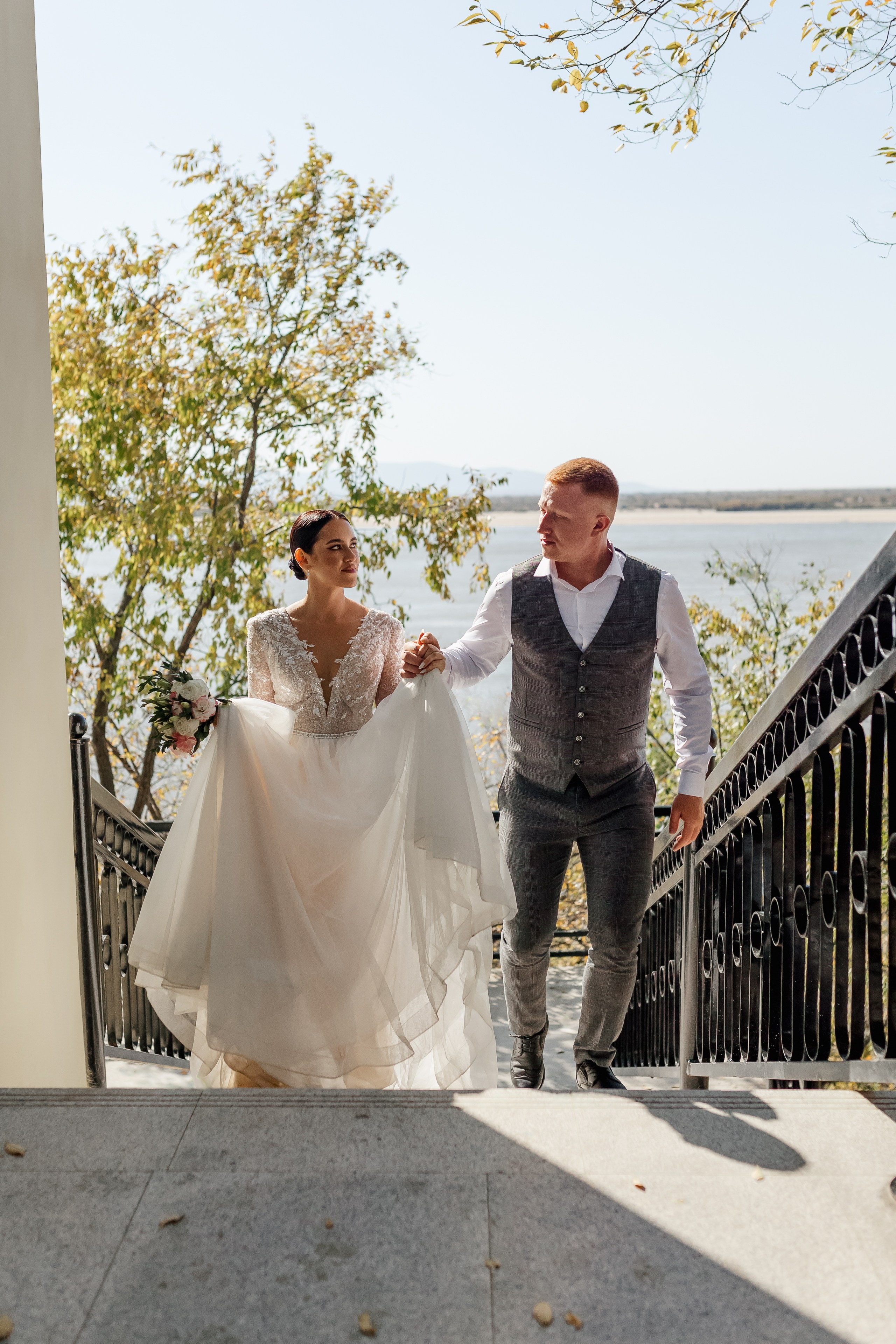 Степан и Алина. Красивая осенняя прогулка. Свадебный фотограф в Хабаровске