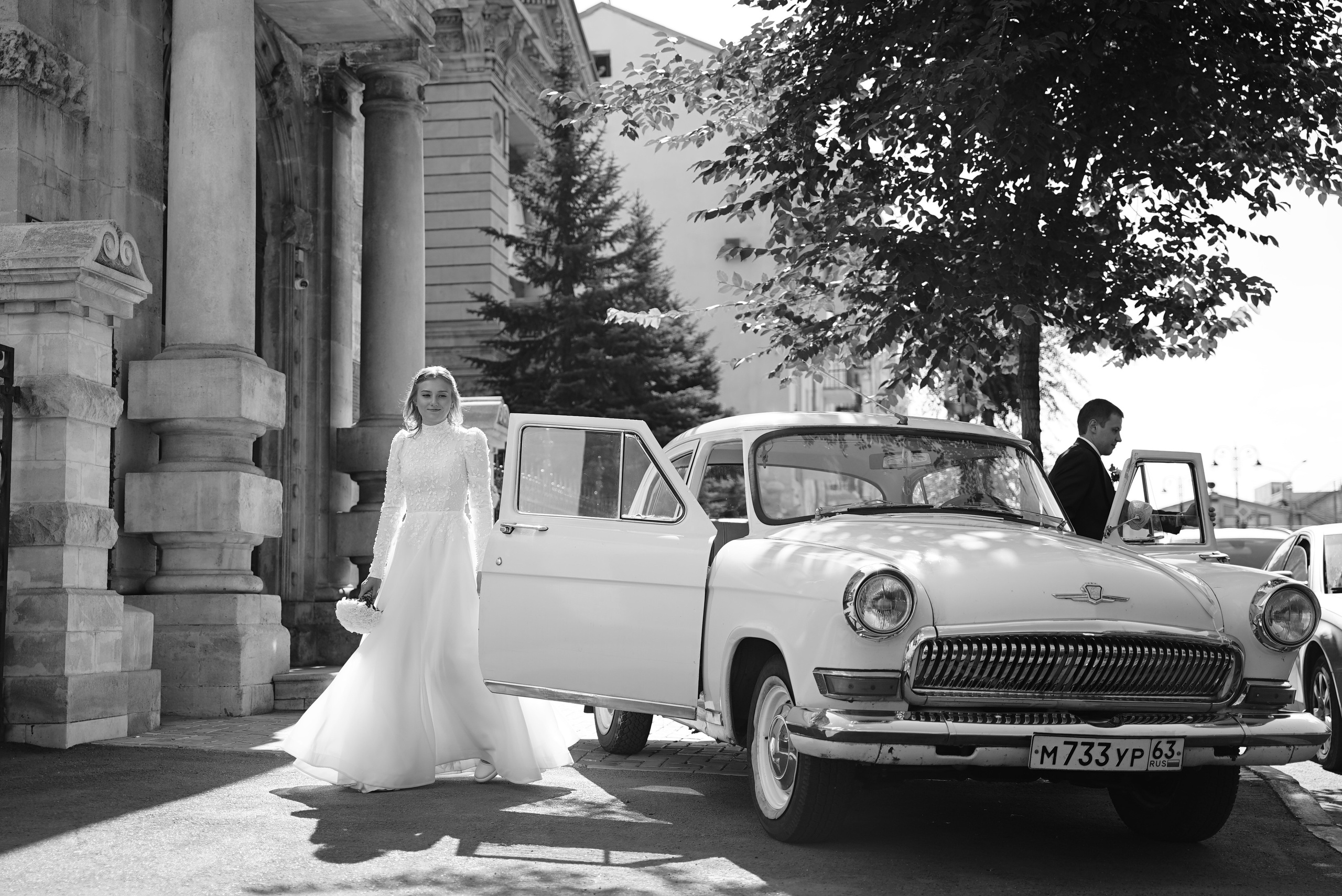 Андрей и Алина чб. Свадебный фотограф в Самаре Анна Ковалева