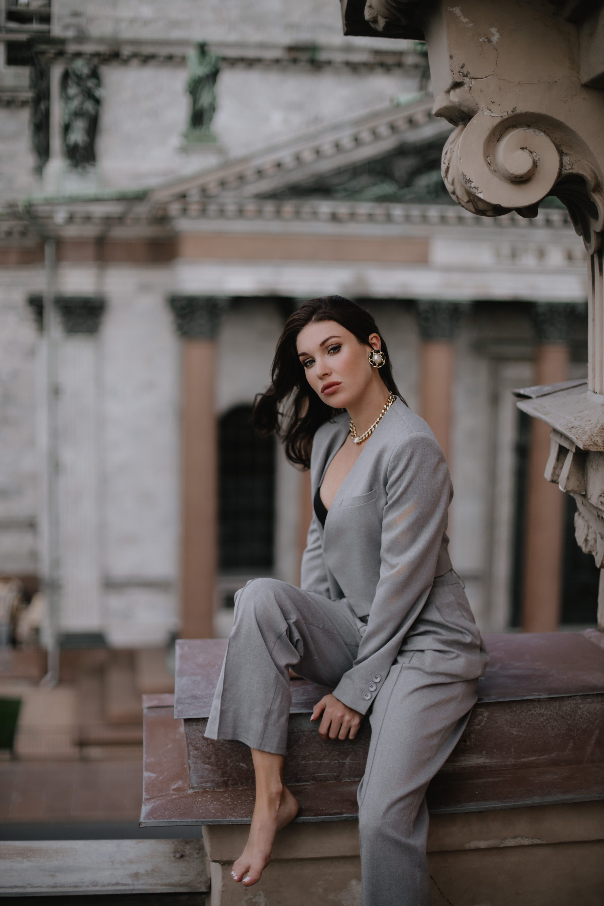 Вероника (съемка на крыше). Фотограф в Москве и Санкт-Петербурге Дарина