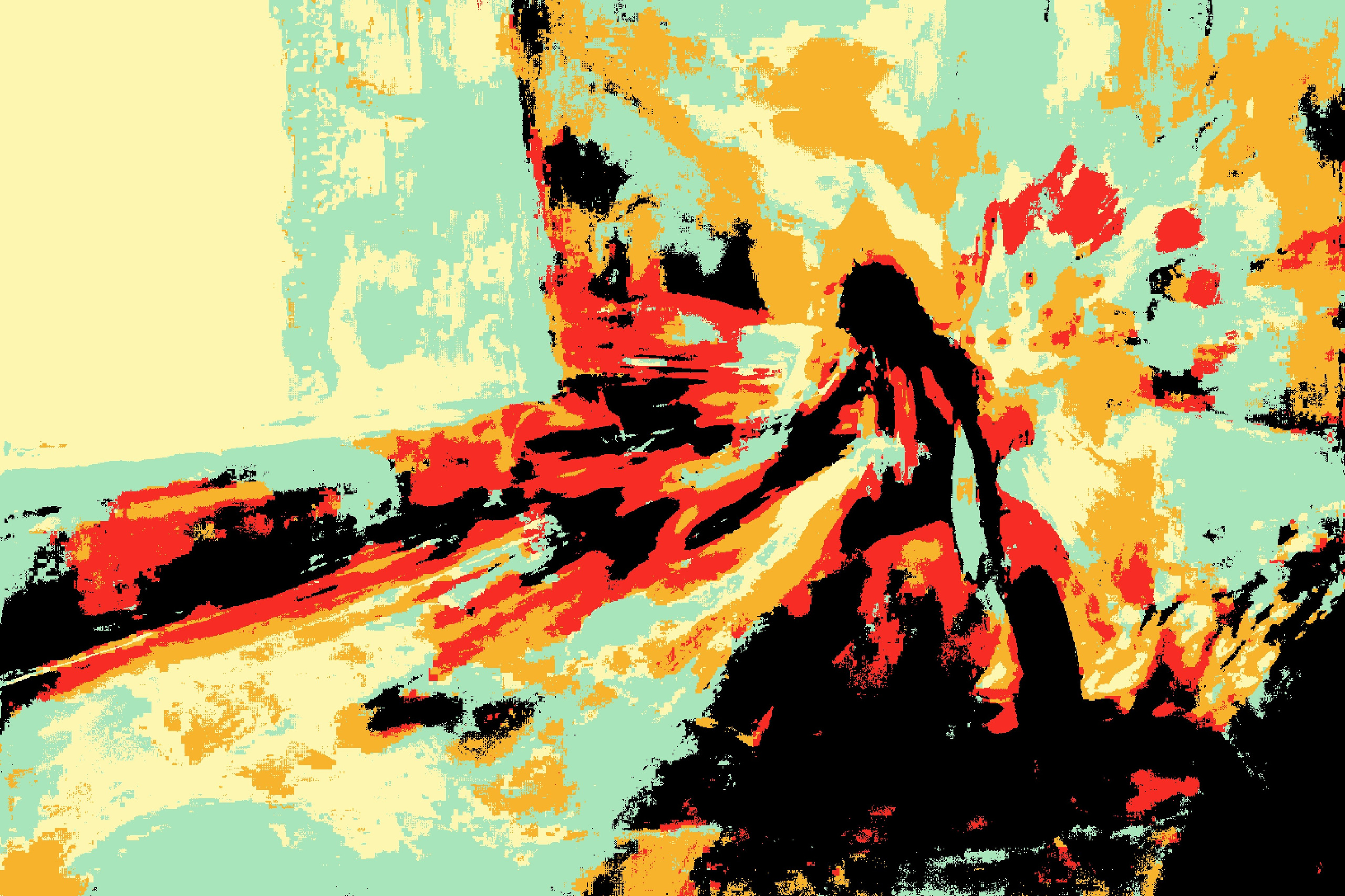 Эфемерная. Визуальный арт пиксельный художник Василь Пиксель