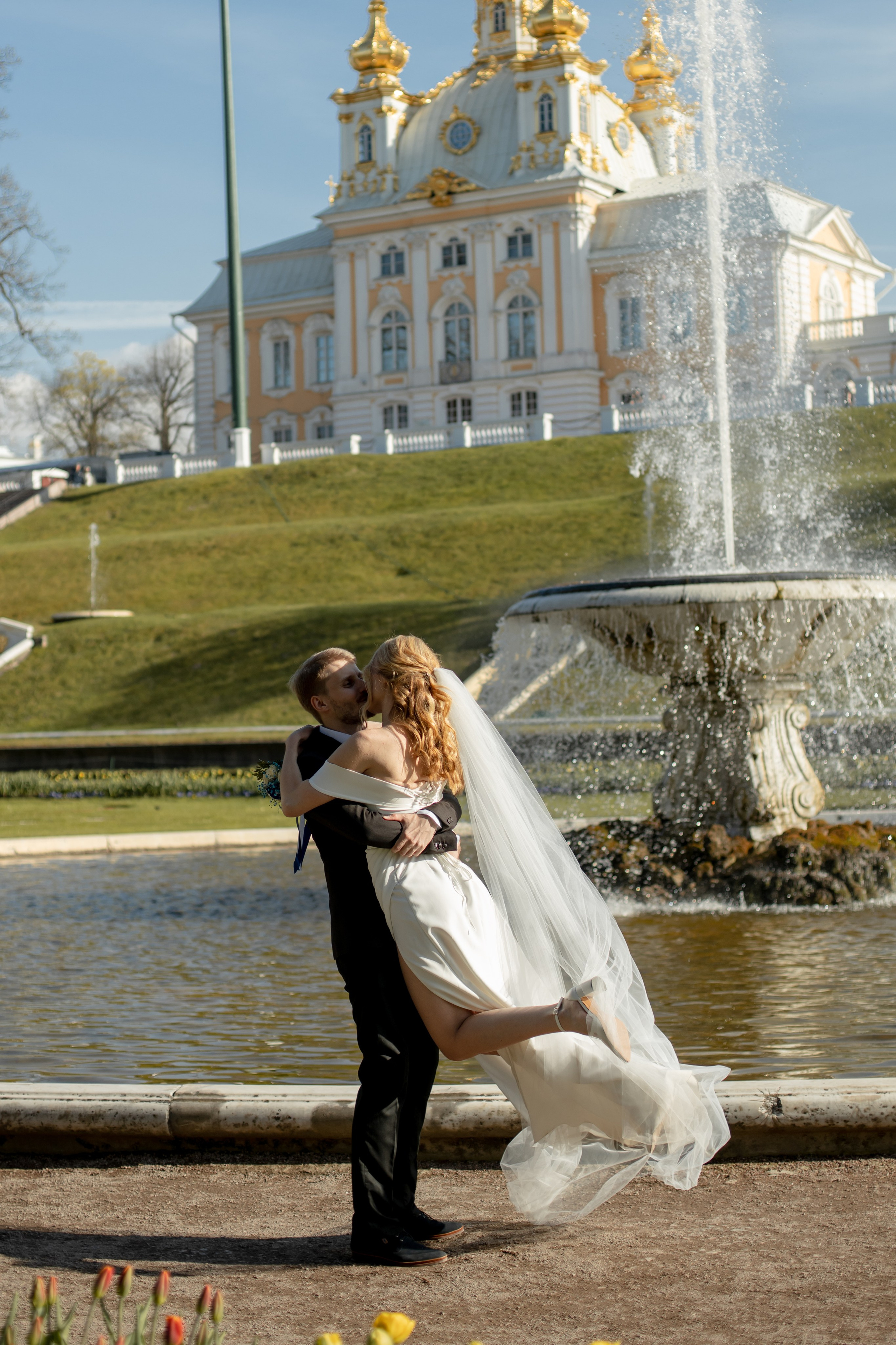 Петергоф / ЗАГС + прогулка. Свадебный и семейный фотограф в Москве Диана Левченко