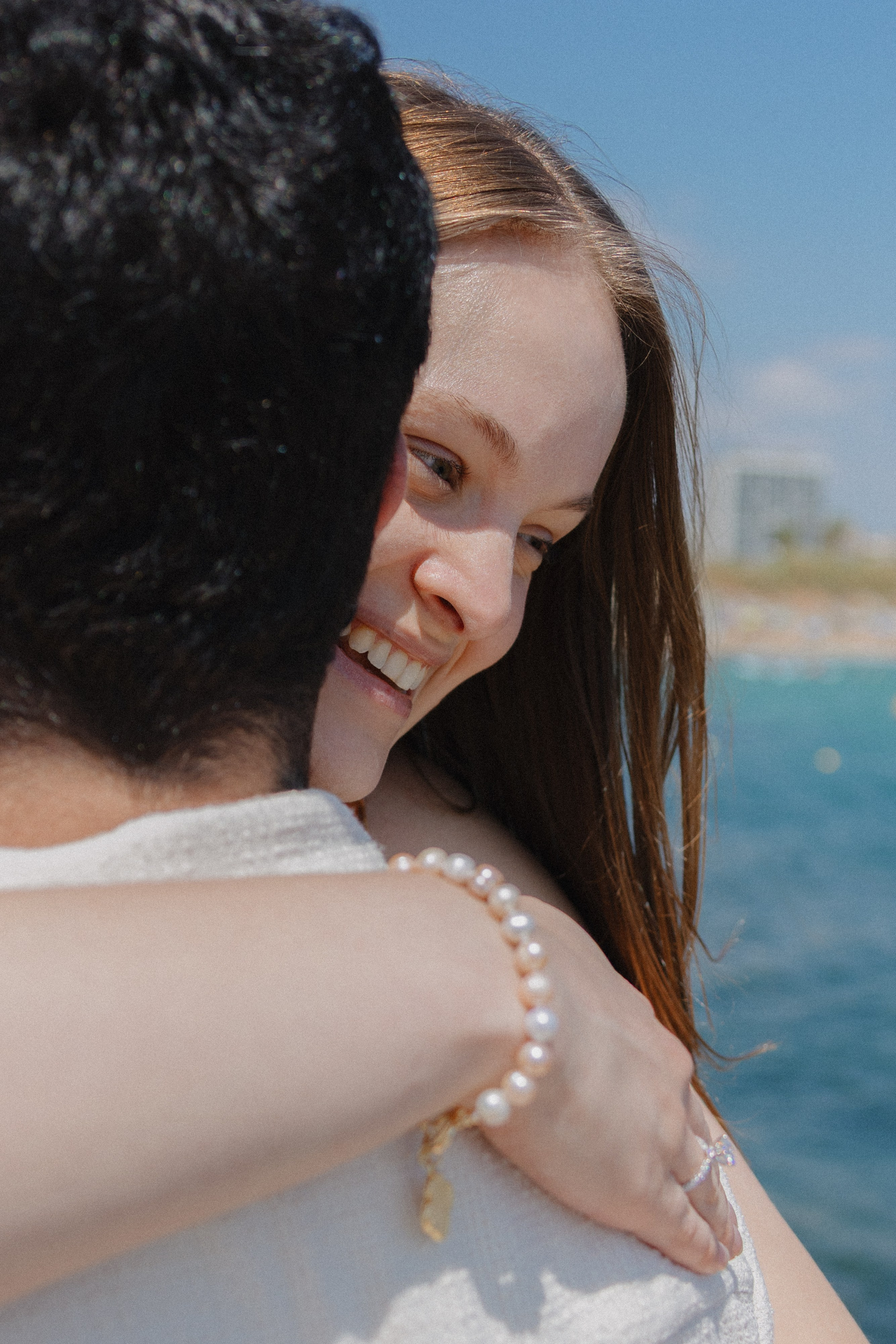 Elegant couple celebrating their love in Barcelona