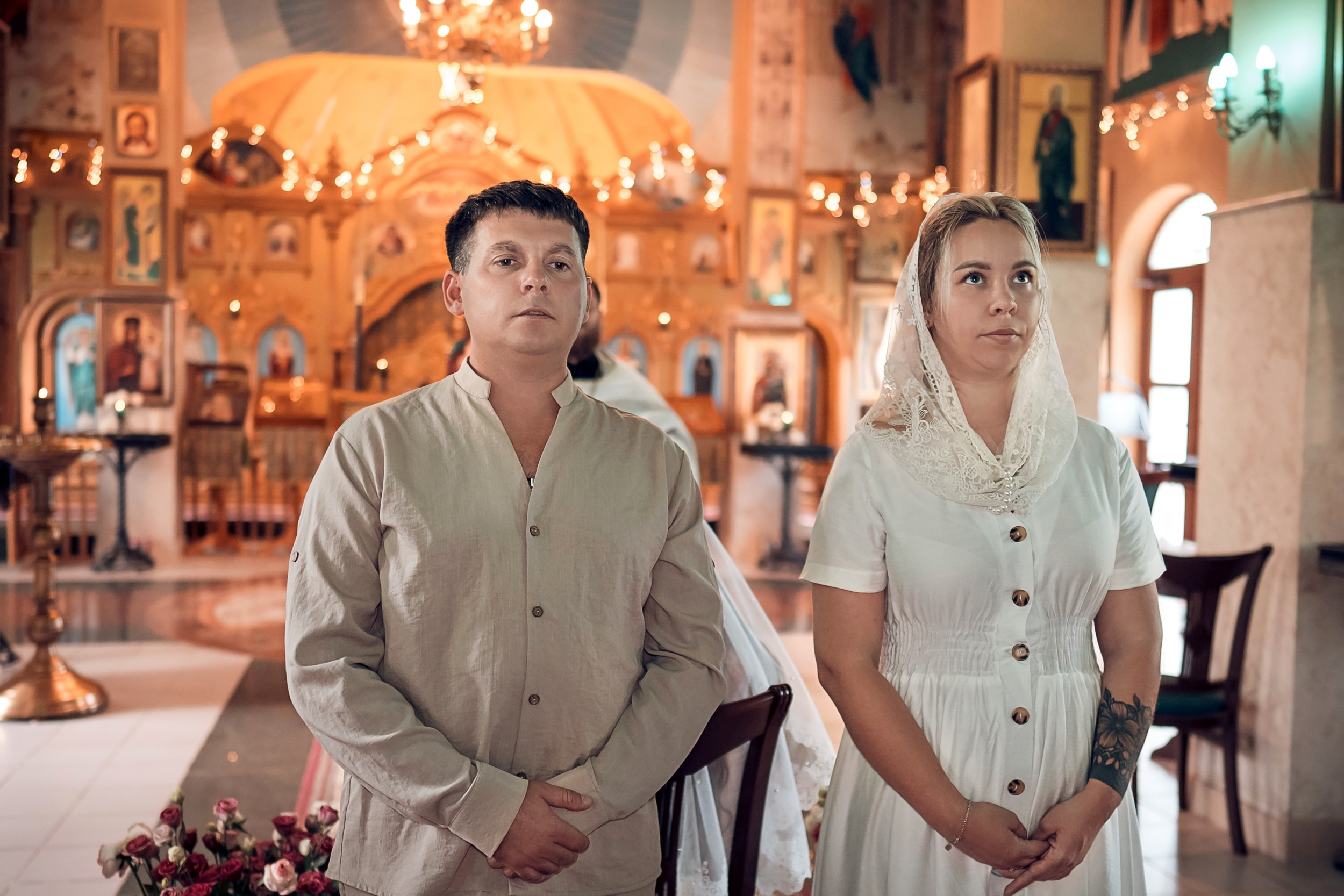 Крещение в храме Прп.Сергия Радонежского с. Орлиное. Церковный фотограф Севастополь