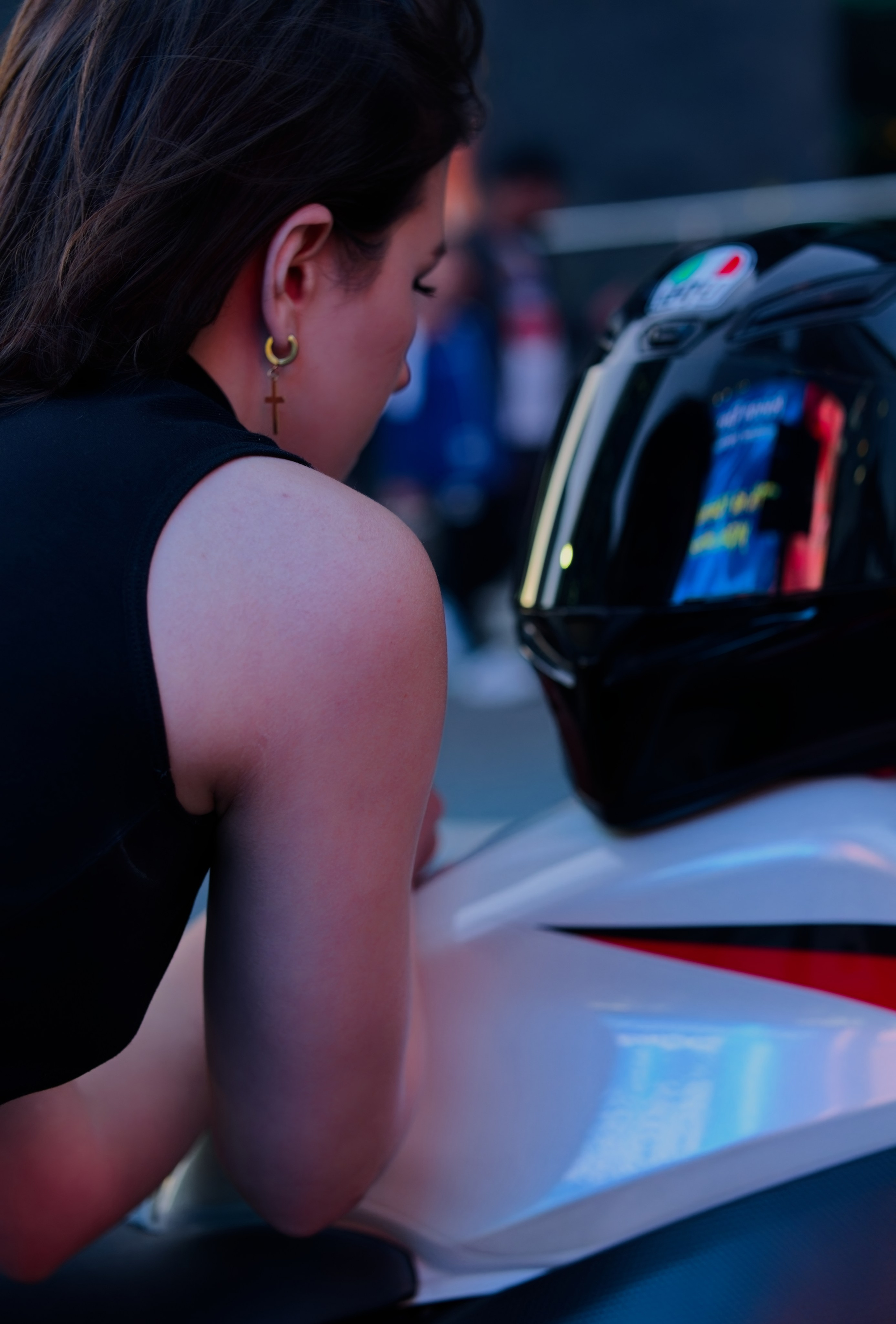 Анастасия. Мотоцикл. Фотограф Денис Шемет