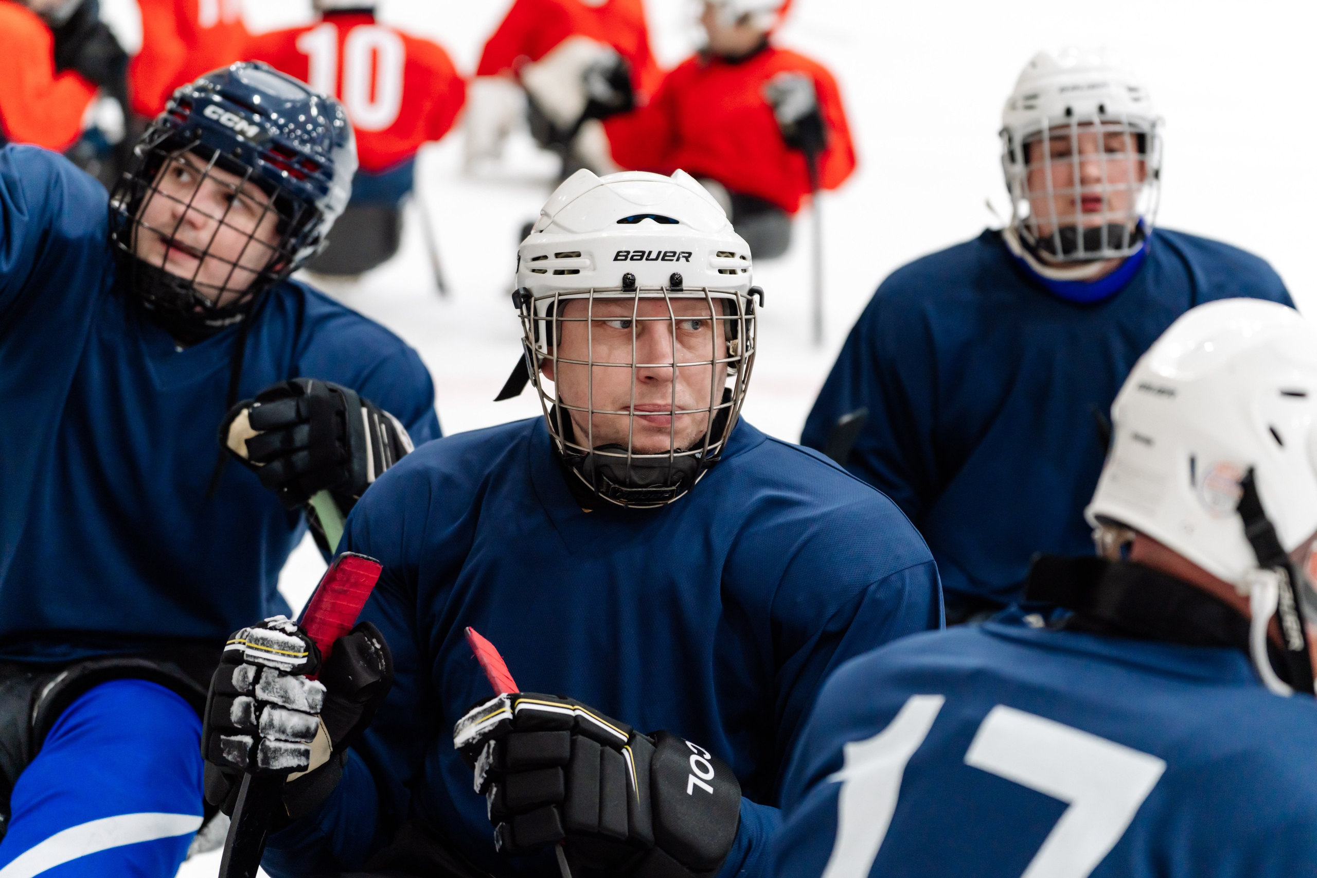 Игра в следж хоккей приуроченная 23.02.26 в арене Сталкер