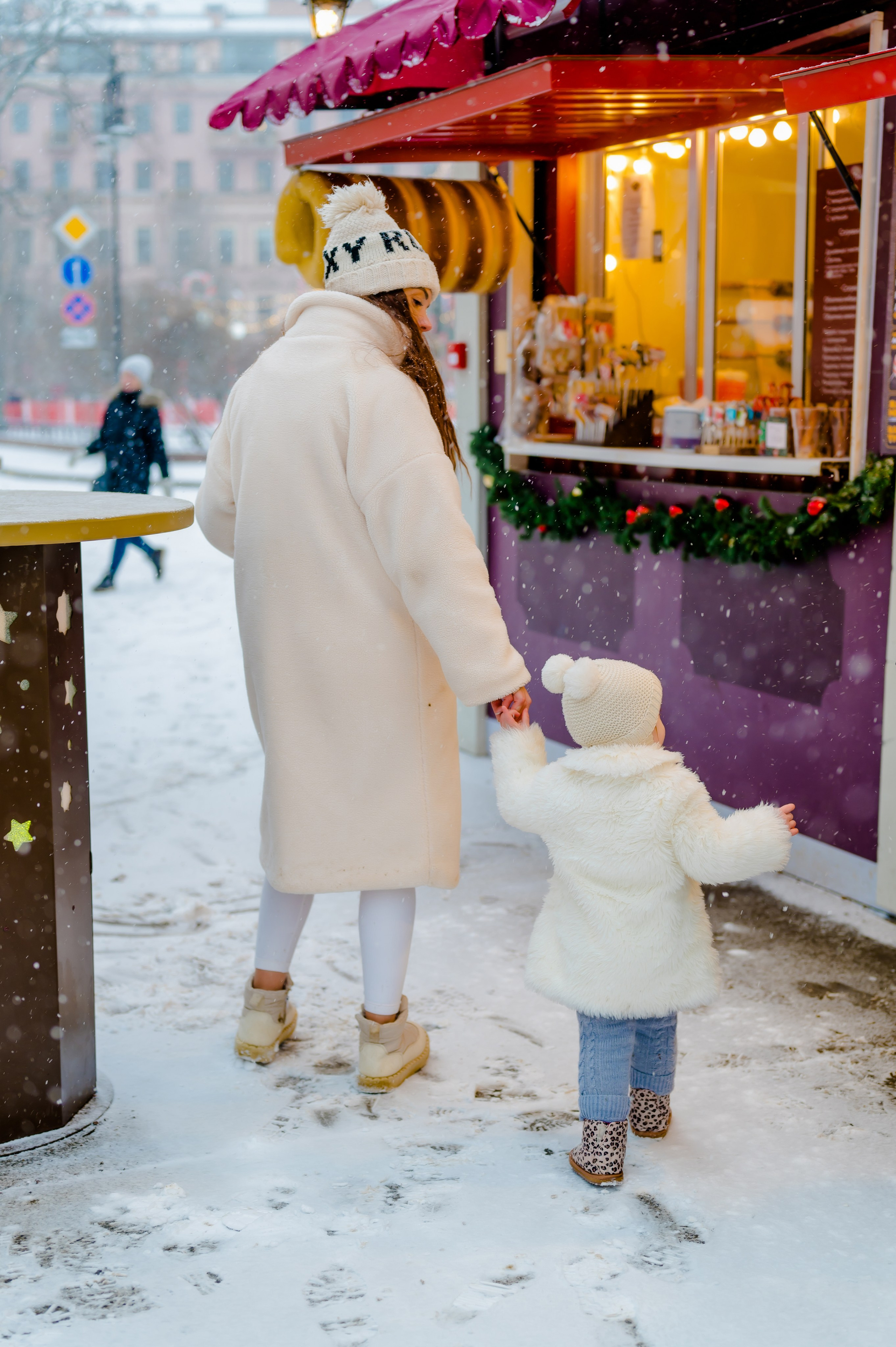 Новогодняя фотосессия на Манежной площади. Свадебный и семейный фотограф Евгения Кононова