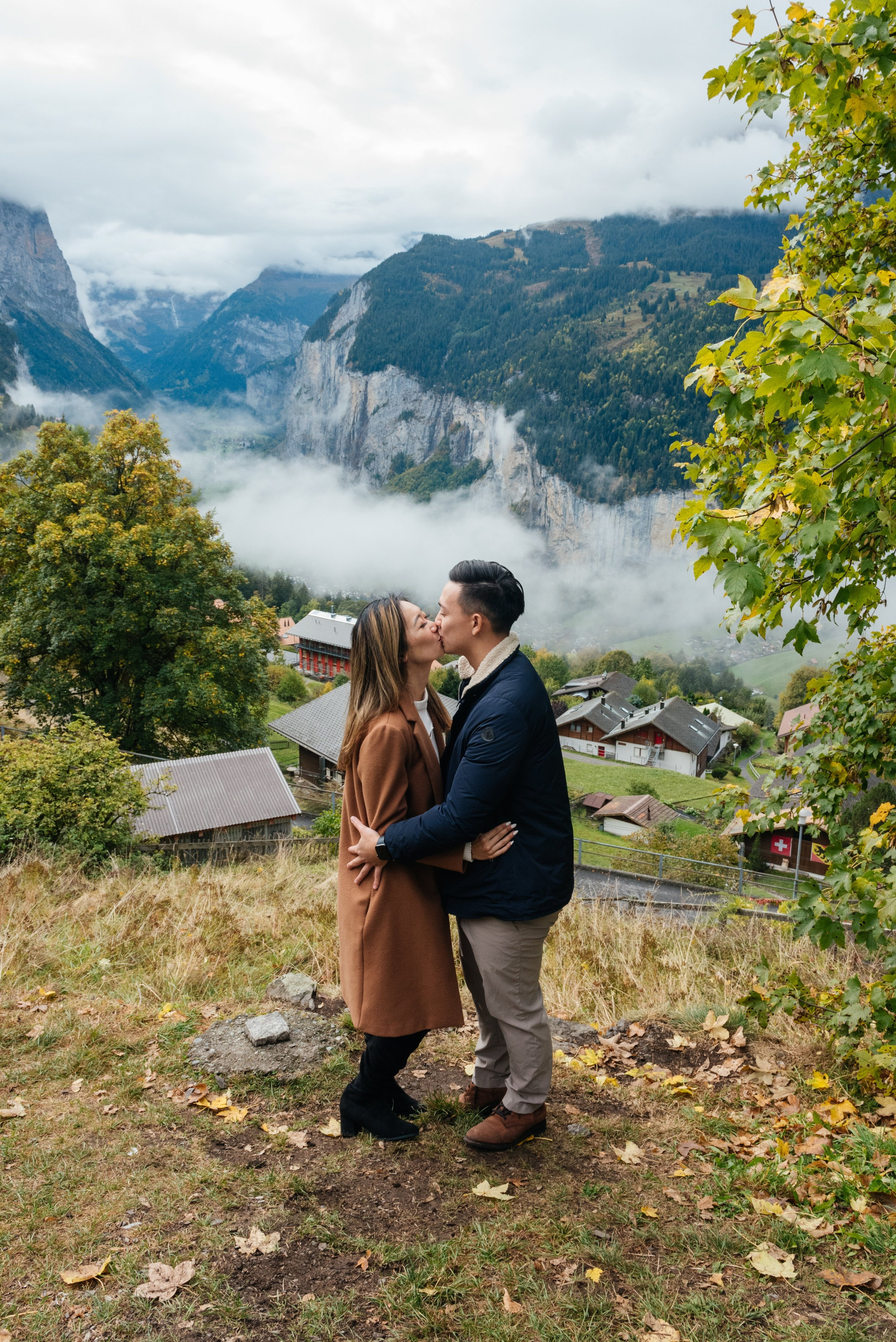 Tina & Wesley (Wengen, Lauterbrunnen). Photographer in Interlaken area