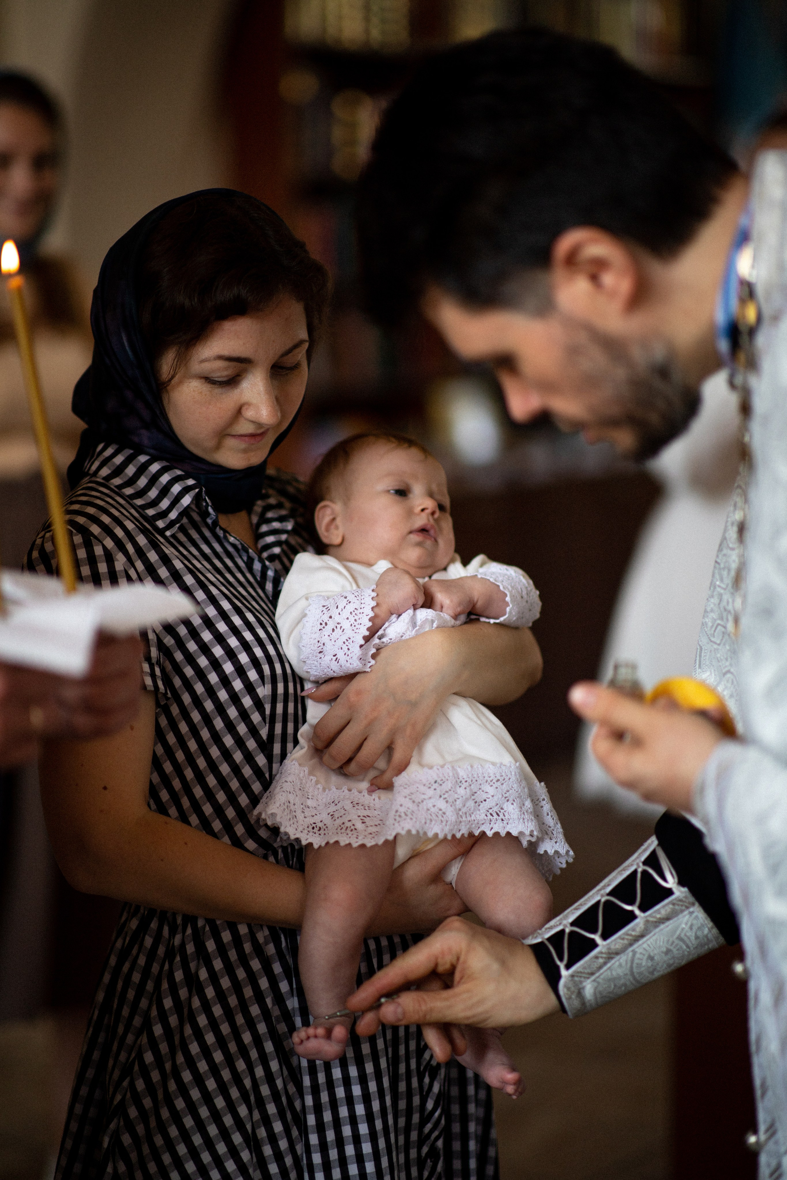 Крещение Марии. Фотограф на крещение в Рязани. Семейный фотограф