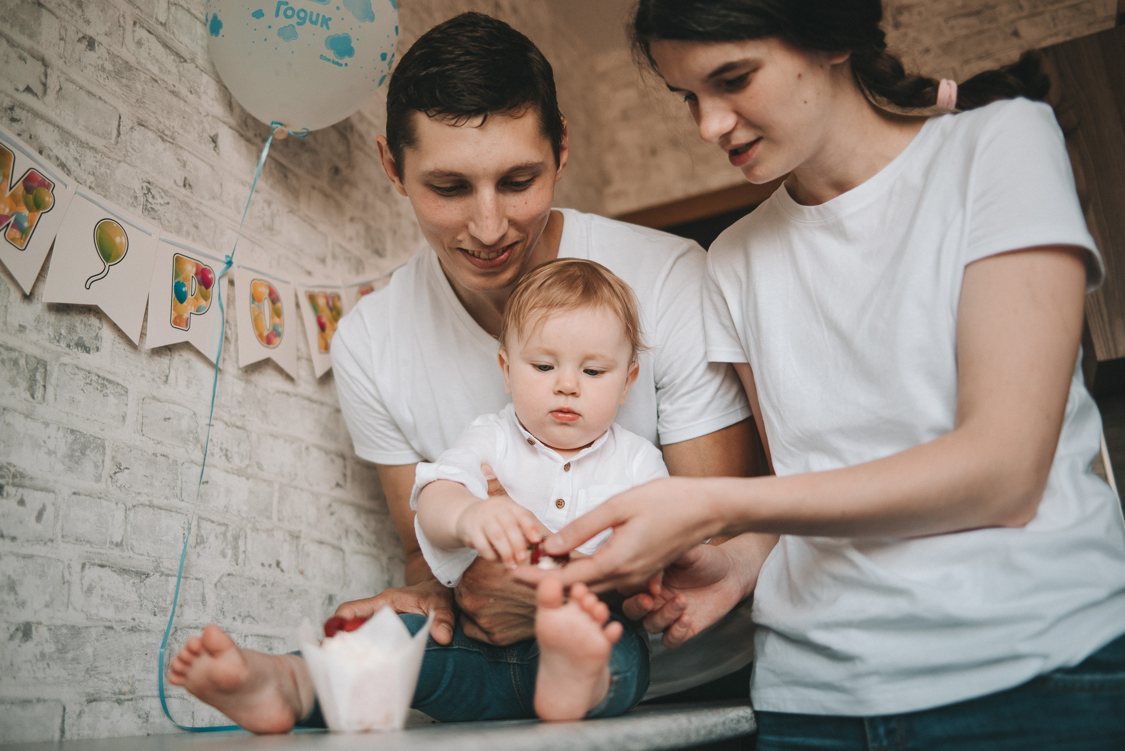 Годовасие Максимки. Фотограф новорожденных в стиле lifestyle в Воронеже Юлия Ключникова