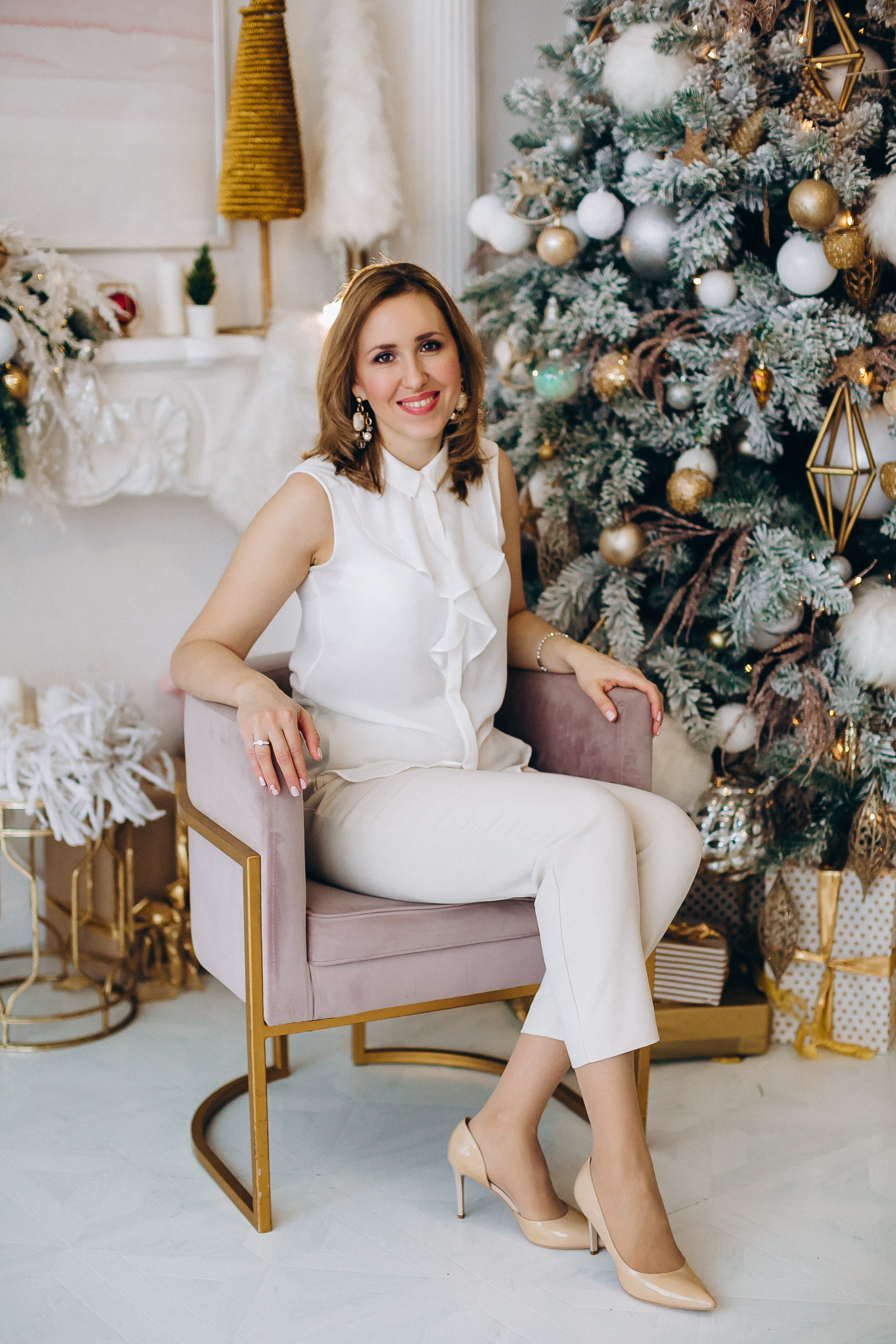 Новогодняя фотосессия в студии. Семейный, детский и школьный фотограф в Москве Рудницкая Анна