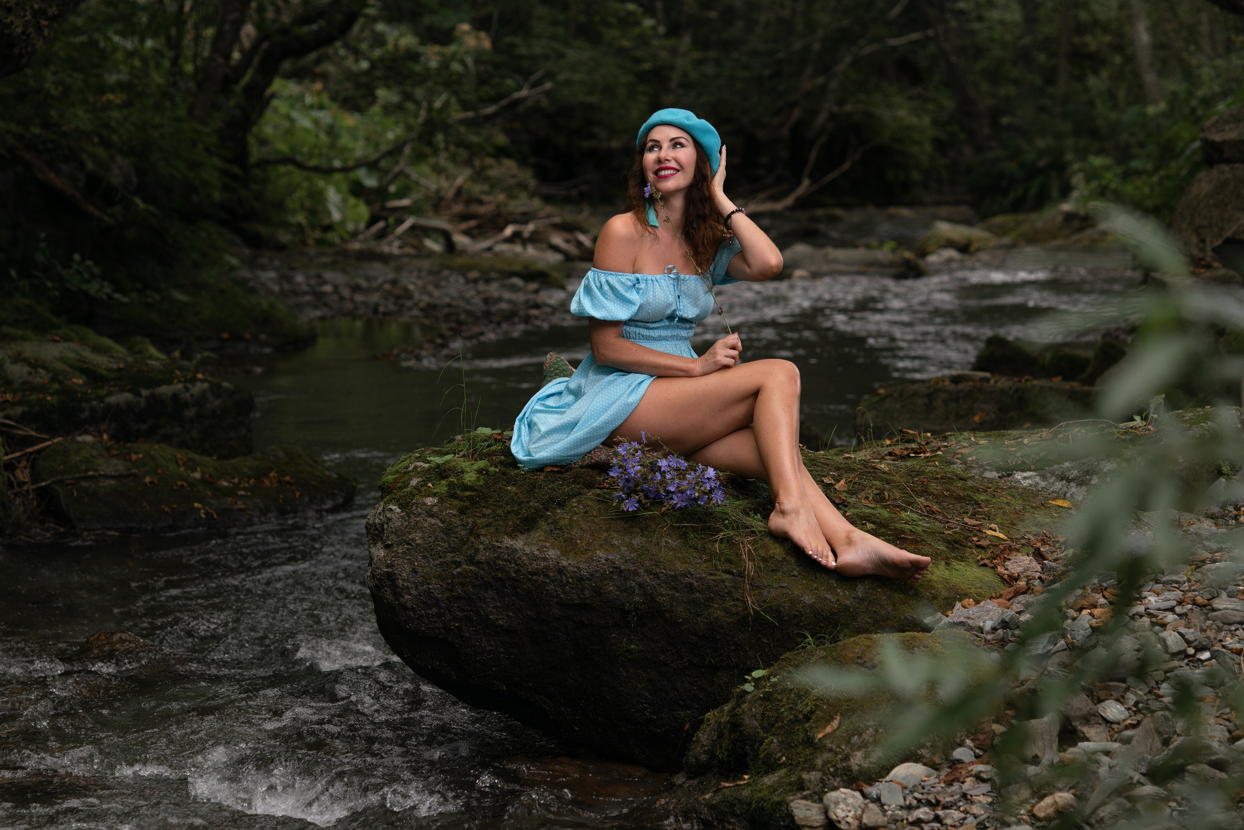 Девушка в голубом. Фотограф Андрей Серенков