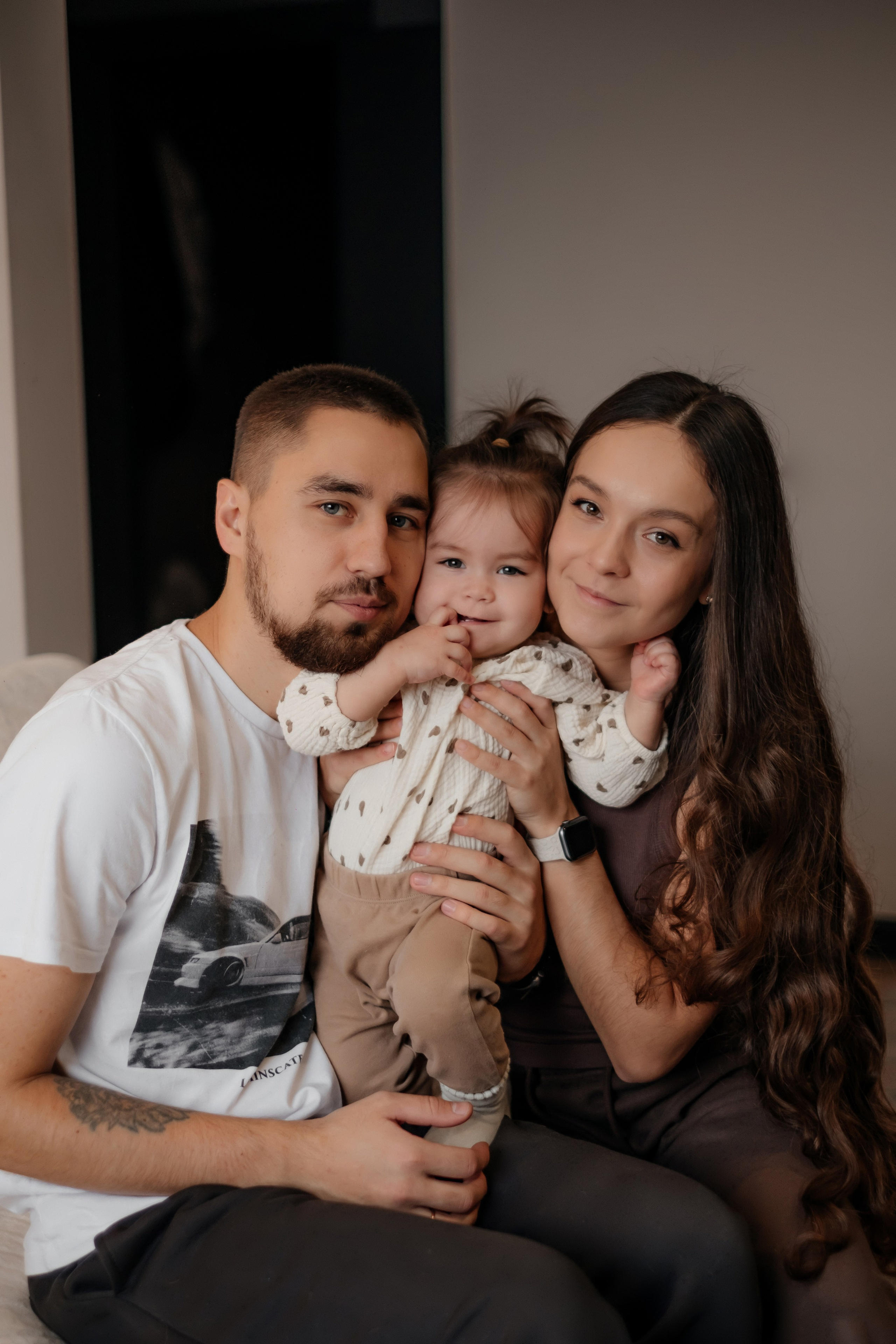 Катя, Саша и Еся | домашняя съемка. Фотограф в Новосибирске Диана Ильиных