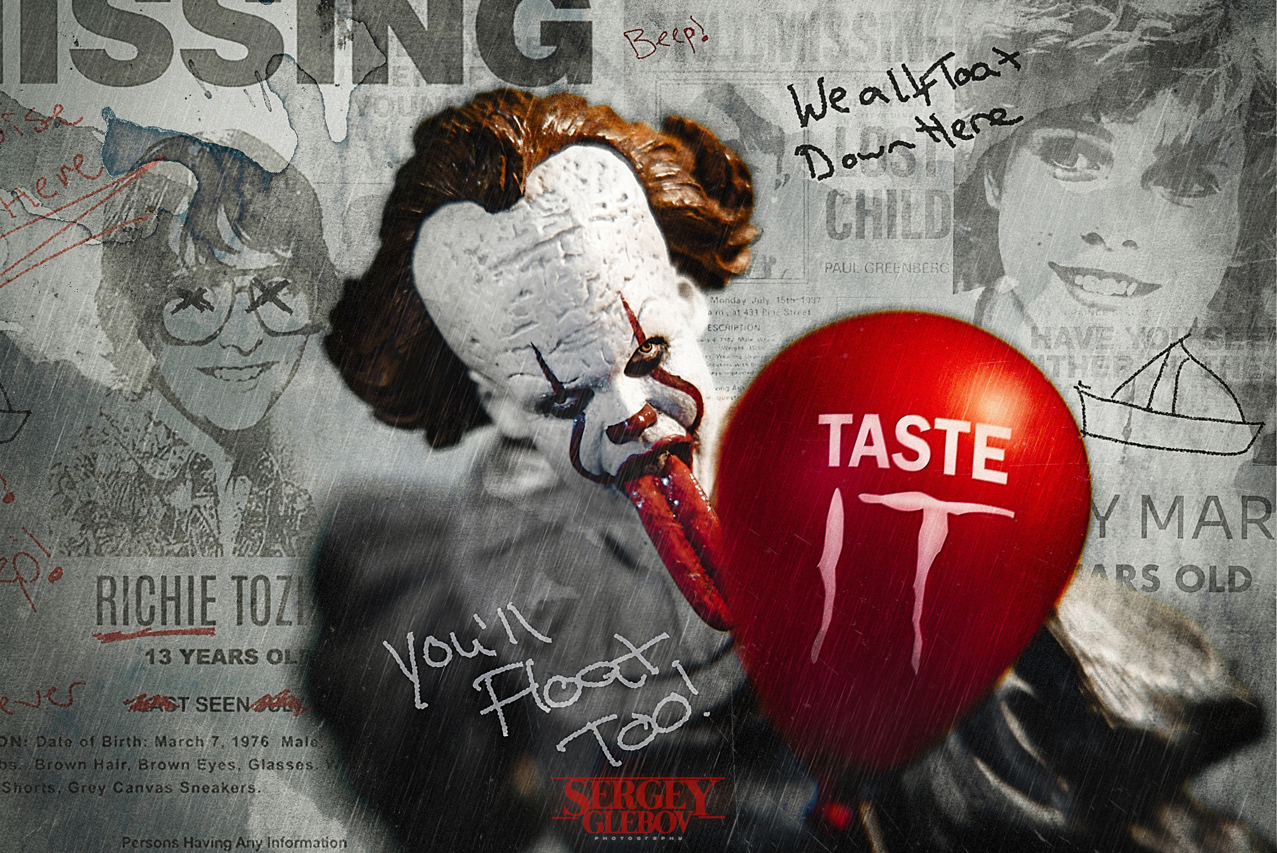 Трибьют фотопроект "Taste IT" к фильму "Оно", 2021