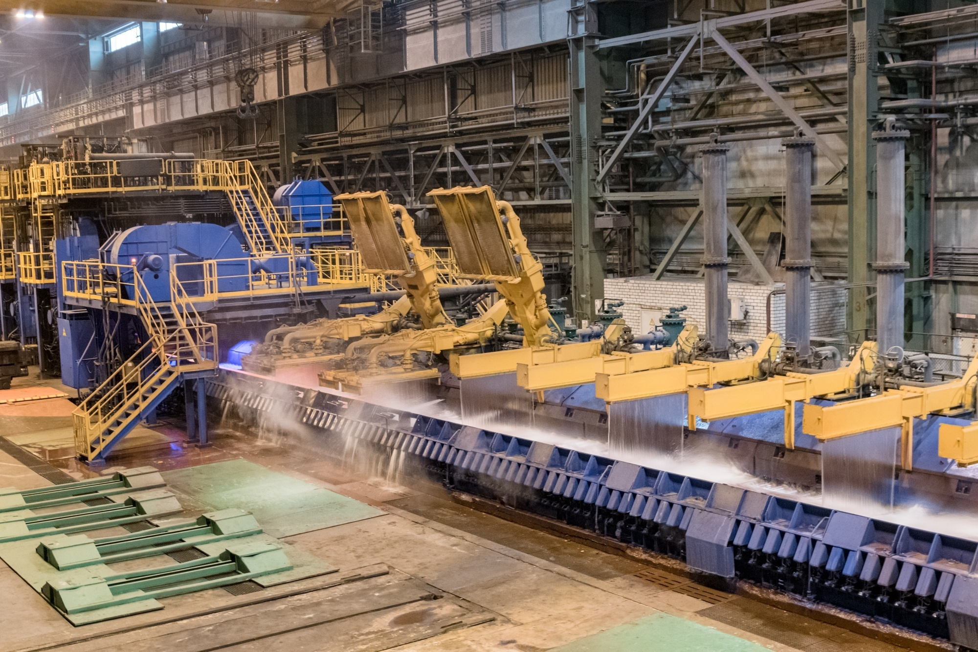 прокатка стального листа остужение водой