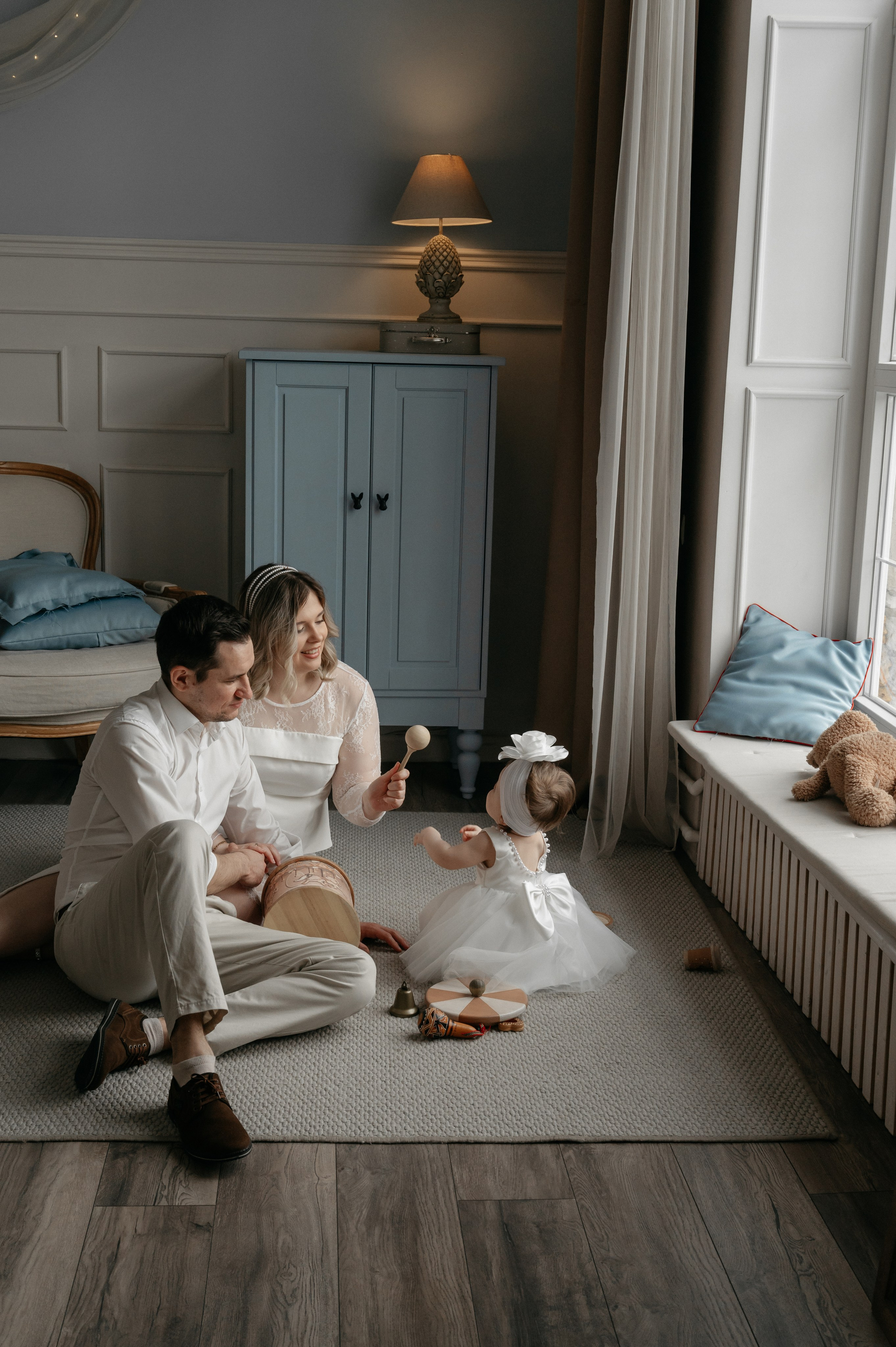 Годовасие малышки Киры в студии. Свадебный фотограф Мария Строгонова