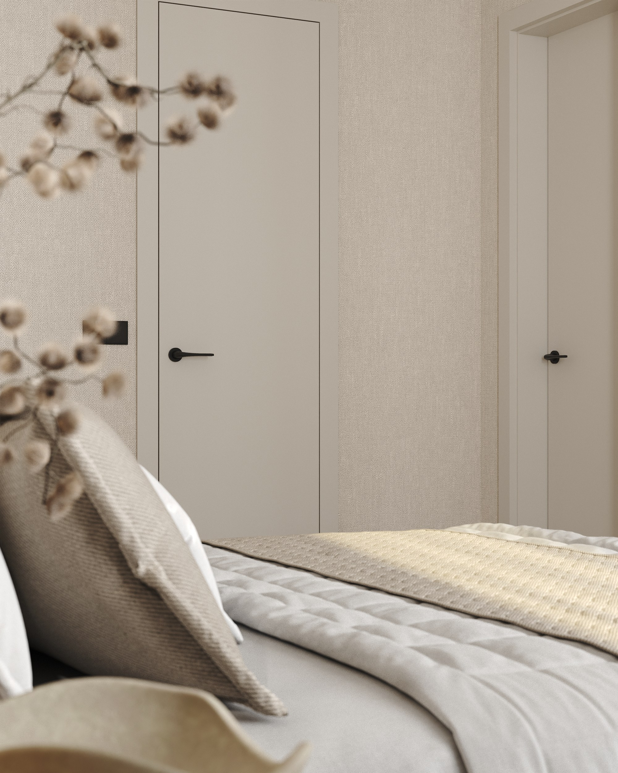 Serenity in Light & Beige. 3D Визуализация