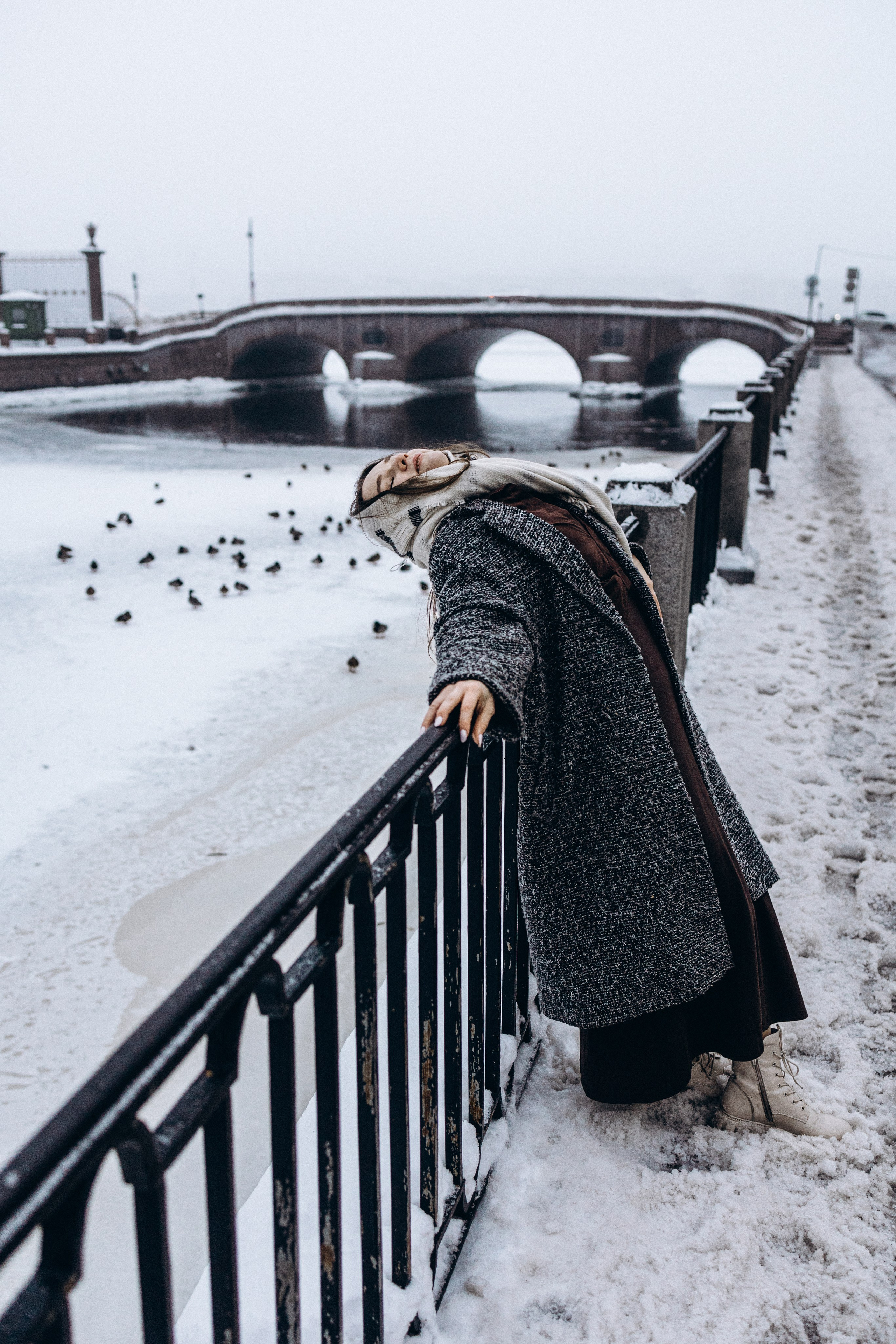 В объятьях снега и Невы. Семейный фотограф в Санкт-Петербурге Лена Соколова