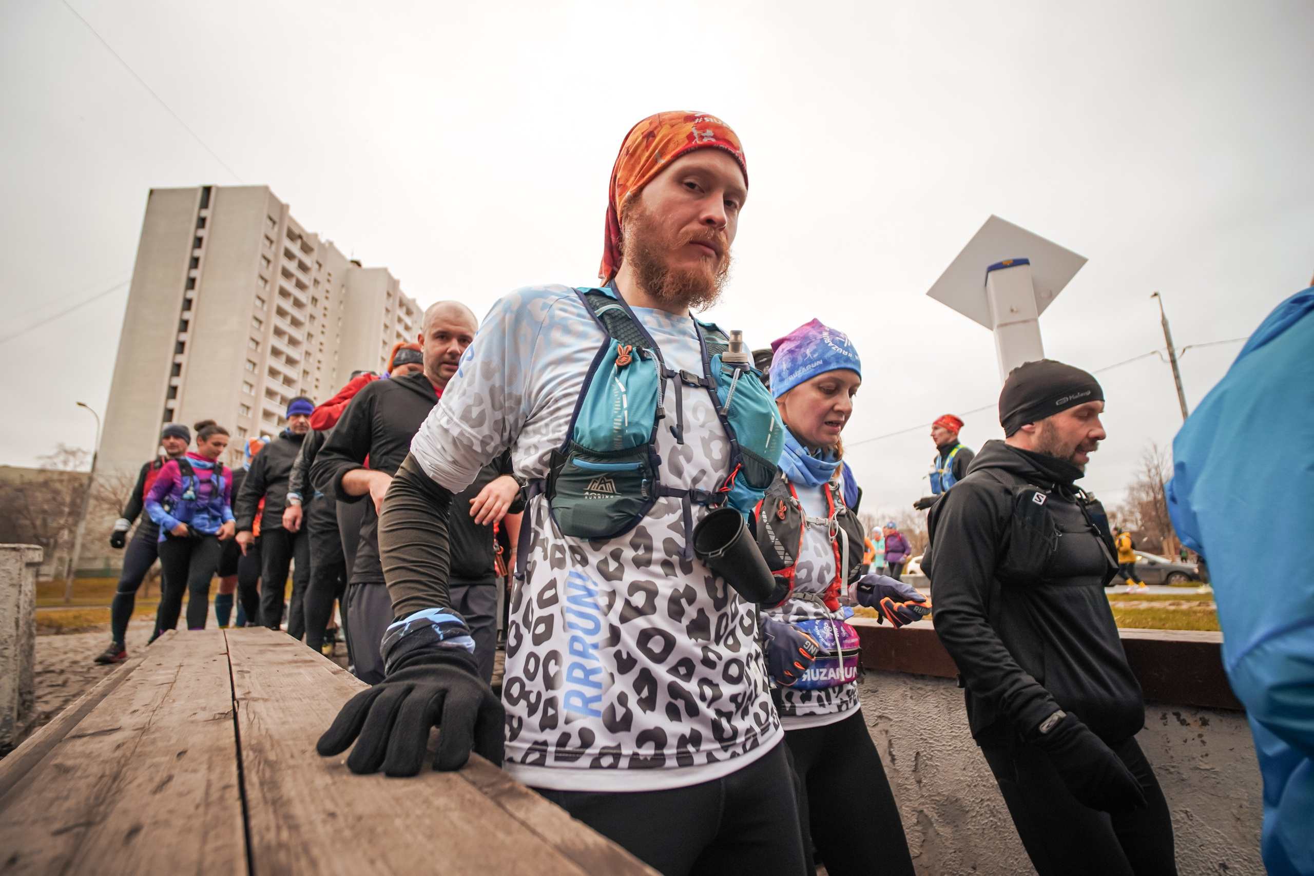 #марафонудома #яuzarun 2024 2-я петля, группа 6:30. Роман Капилюшов. Бег. Фото. Видео. г. Люберцы