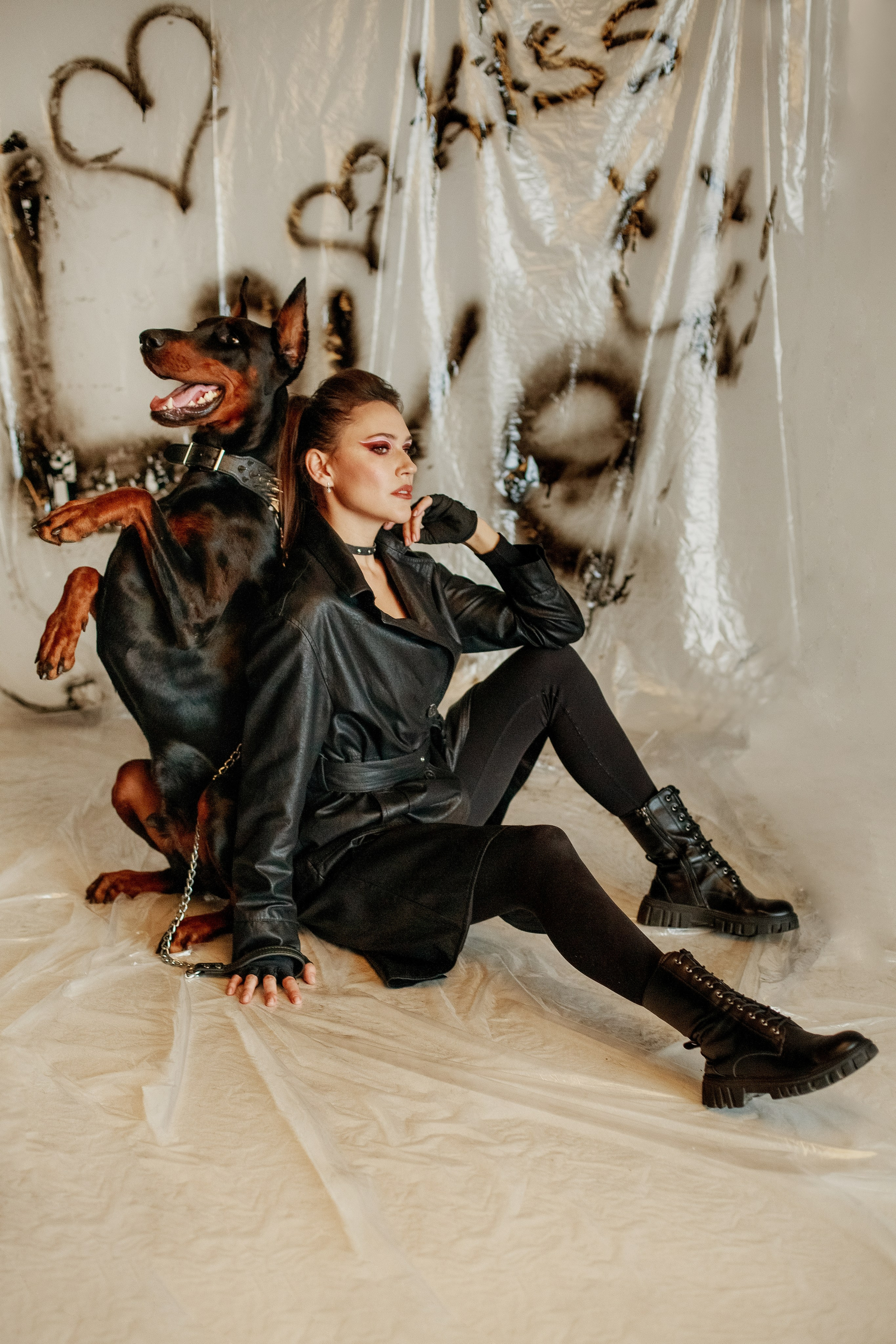 Фотосессия с доберманом в Ставрополе. Фотограф Ставрополь Пятигорск Елизавета Дарина