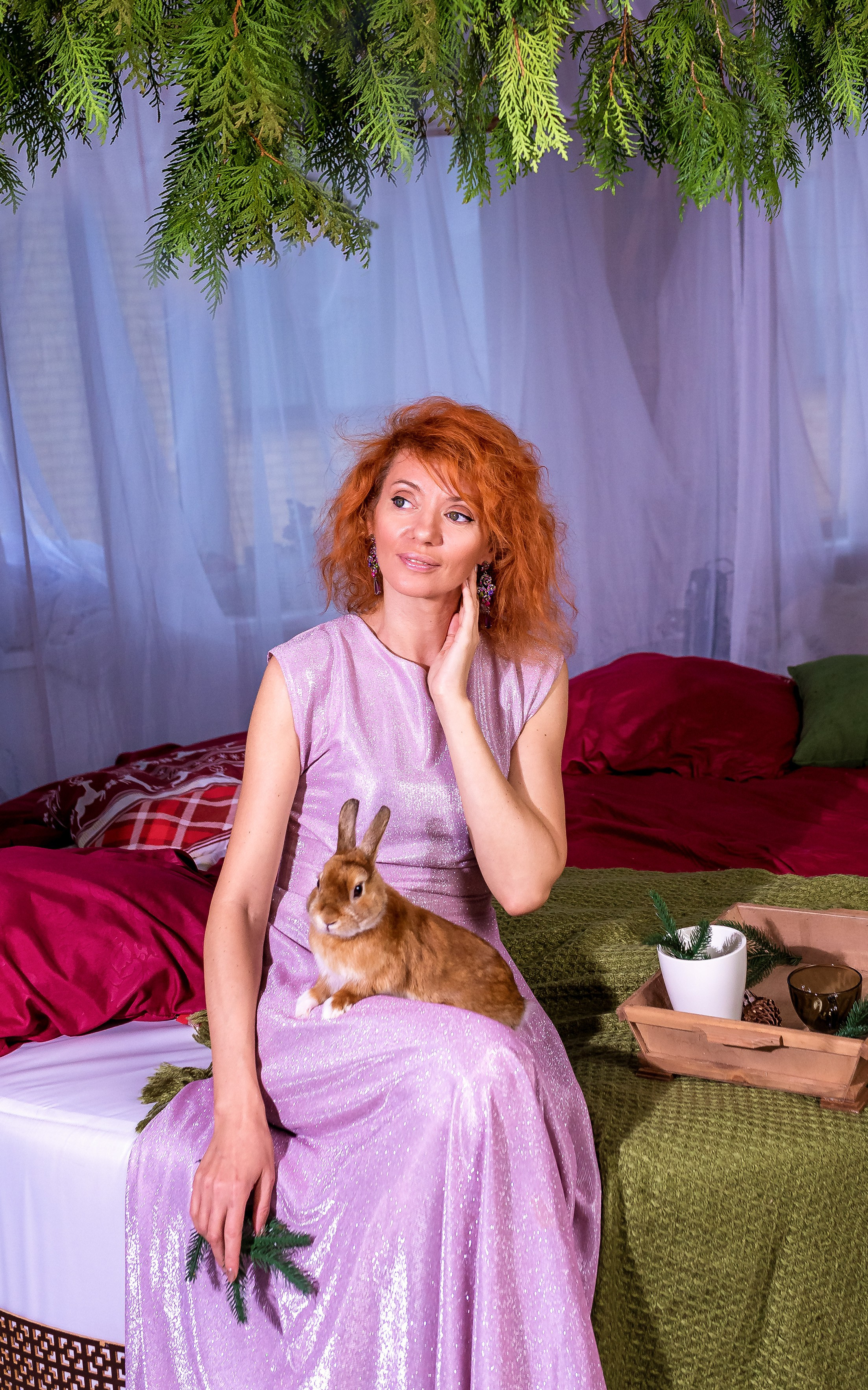 Юлия и кролик. Женский фотограф Крещение Венчание Москва Брянск