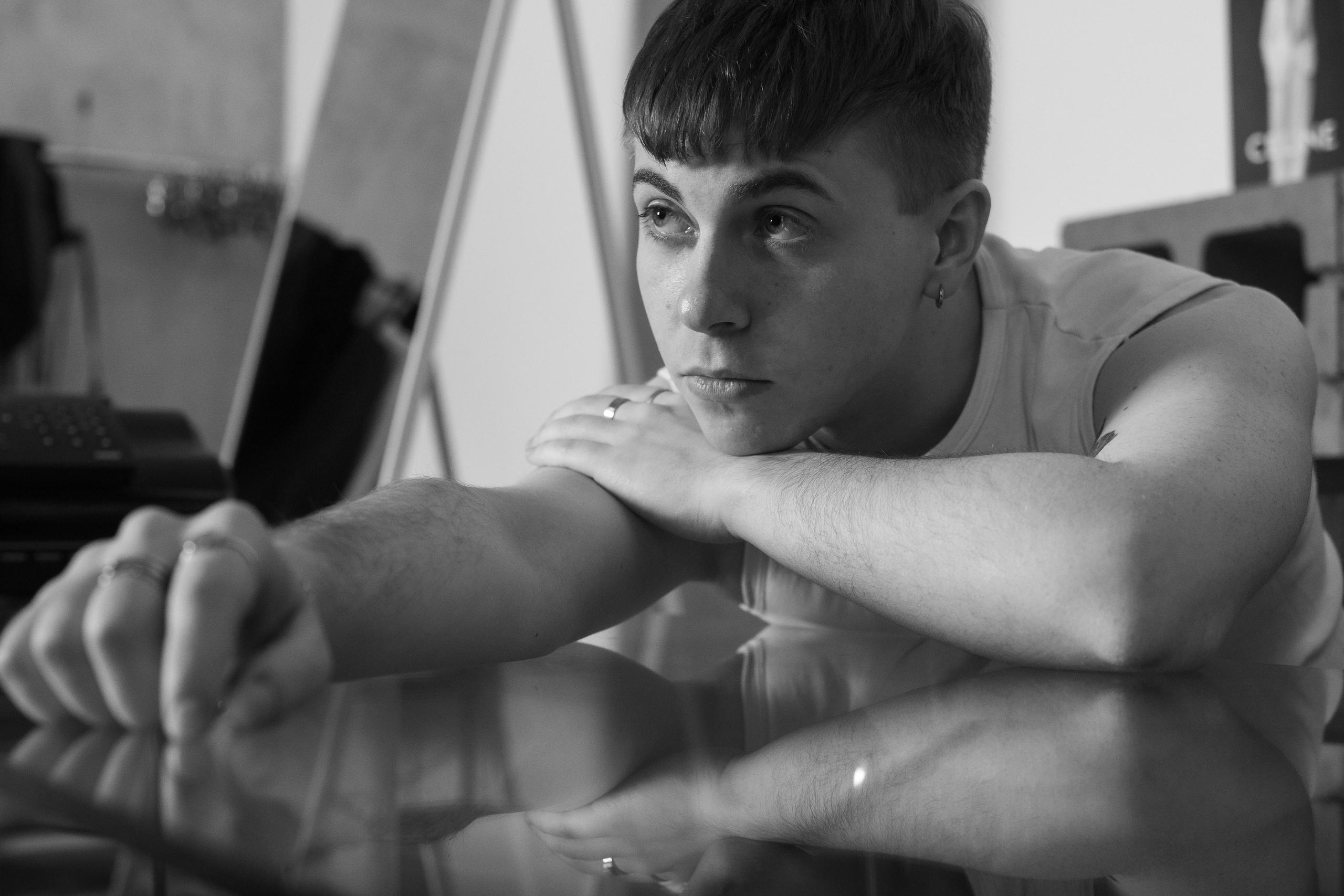 Мужской черно-белый портрет. Фотограф и видеограф в Москве Анна Матюхина