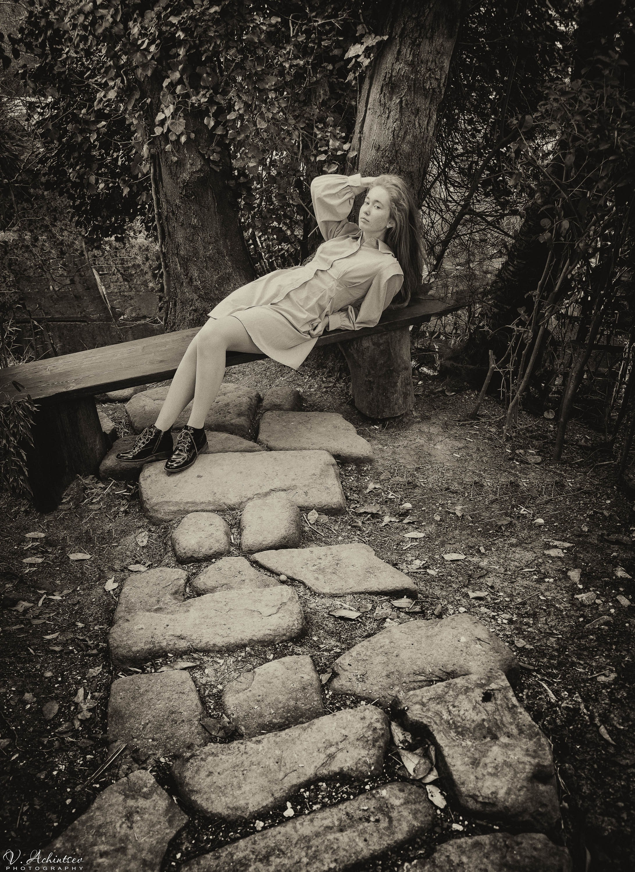 Диана. Чёрно-белое. Фотограф в Сочи Владимир Ачинцев