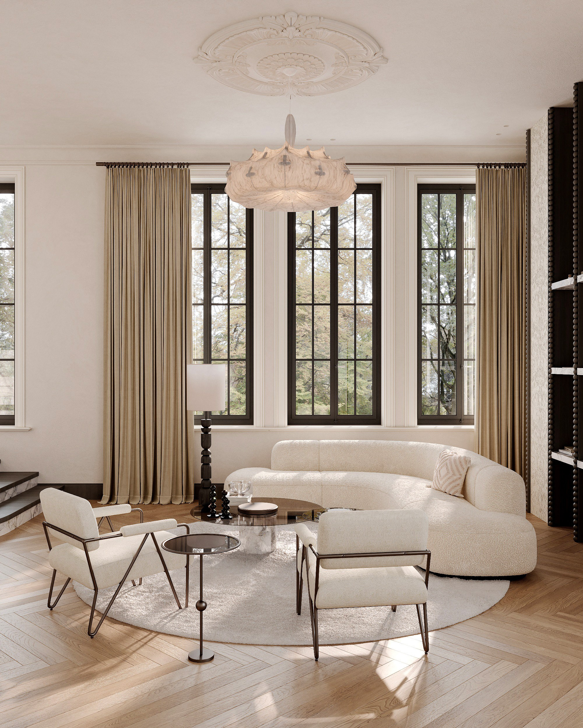 Light living room. Solovets visualization