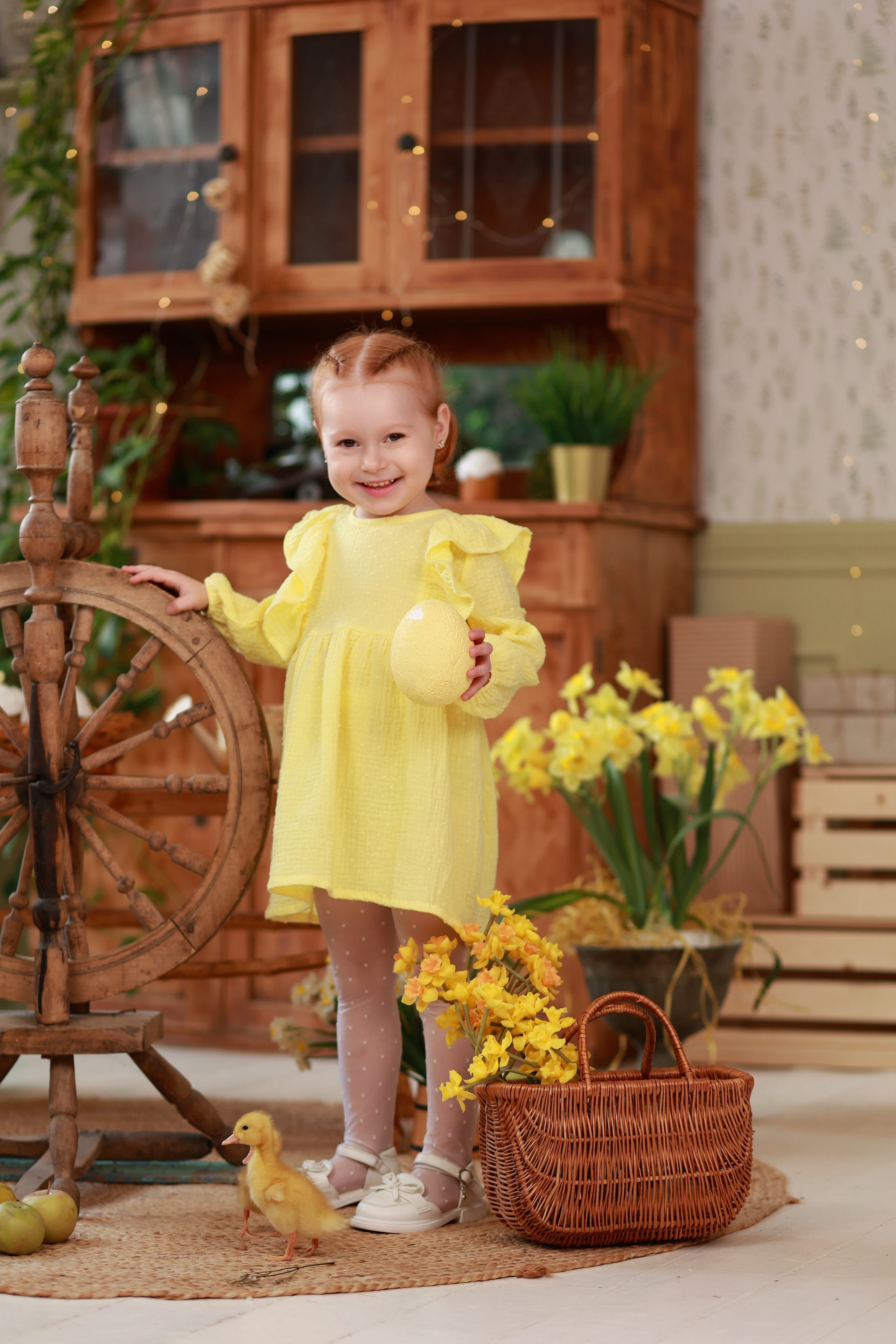 «Светлая Пасха» с утятами. Детский семейный фотограф Краснодар