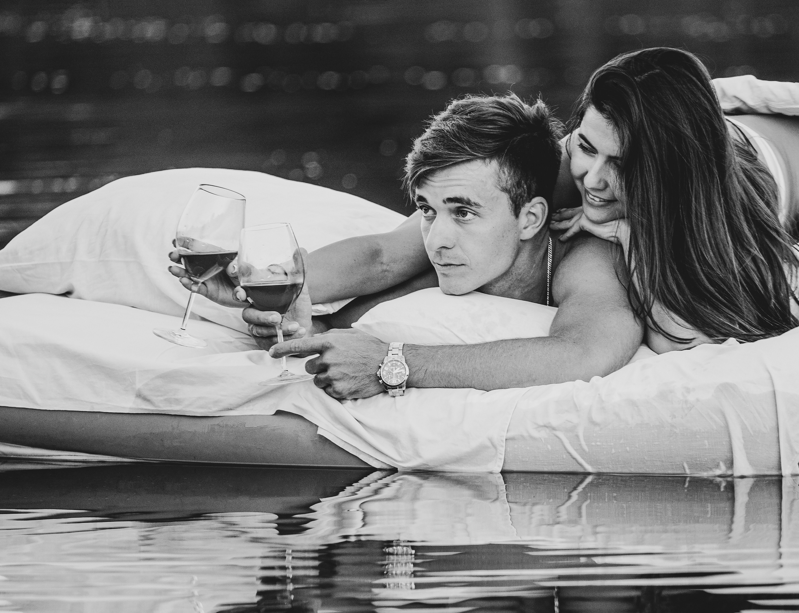 Антон и Анна. Водная постель. Фотограф Петров Александр Свадьбы, Съемка в студии, Выпускные альбомы г. Балашов