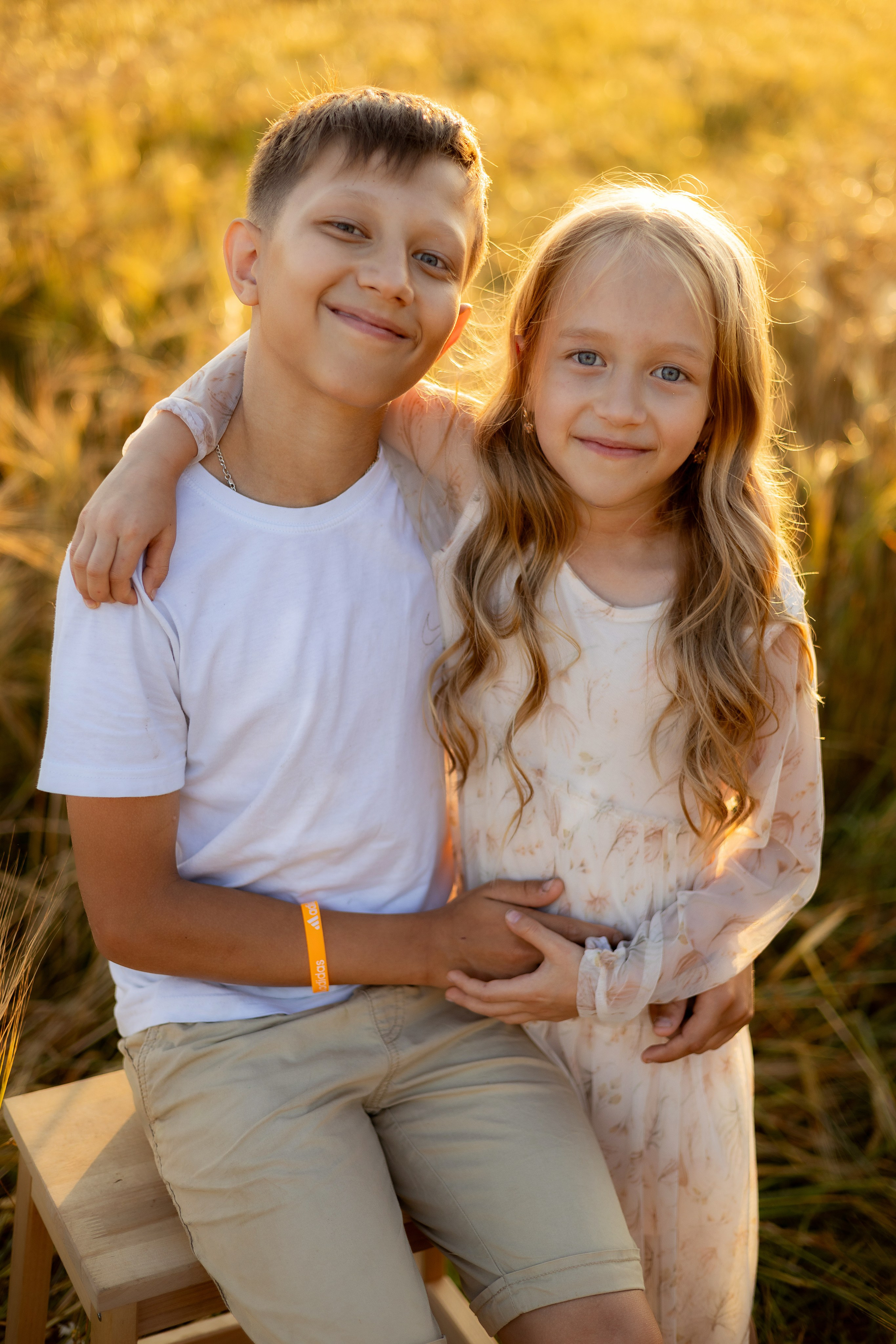 Семейная съемка в пшенице. Фотограф Ульянкина Мария