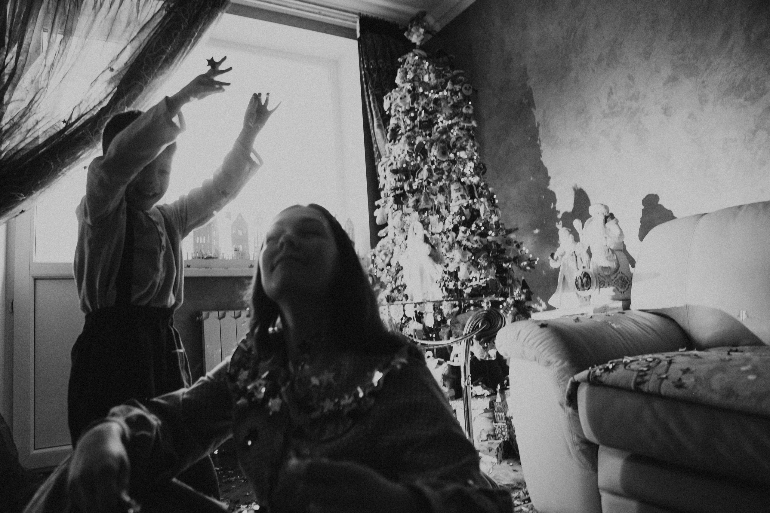 Новогодняя фотосессия дома Москва. Семейный фотограф Маша Тимофеева | Москва