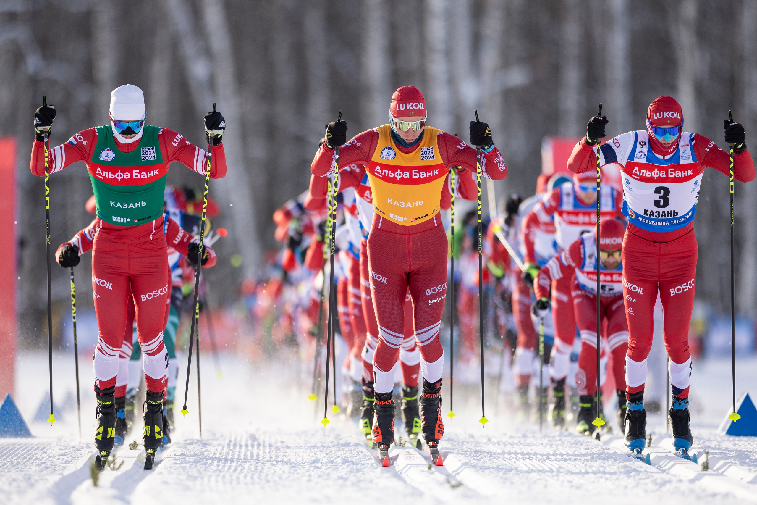 Кубок России по лыжным гонкам. Мужчины скиатлон. Спортивный репортажный фотограф Казань Нафис Сиразетдинов