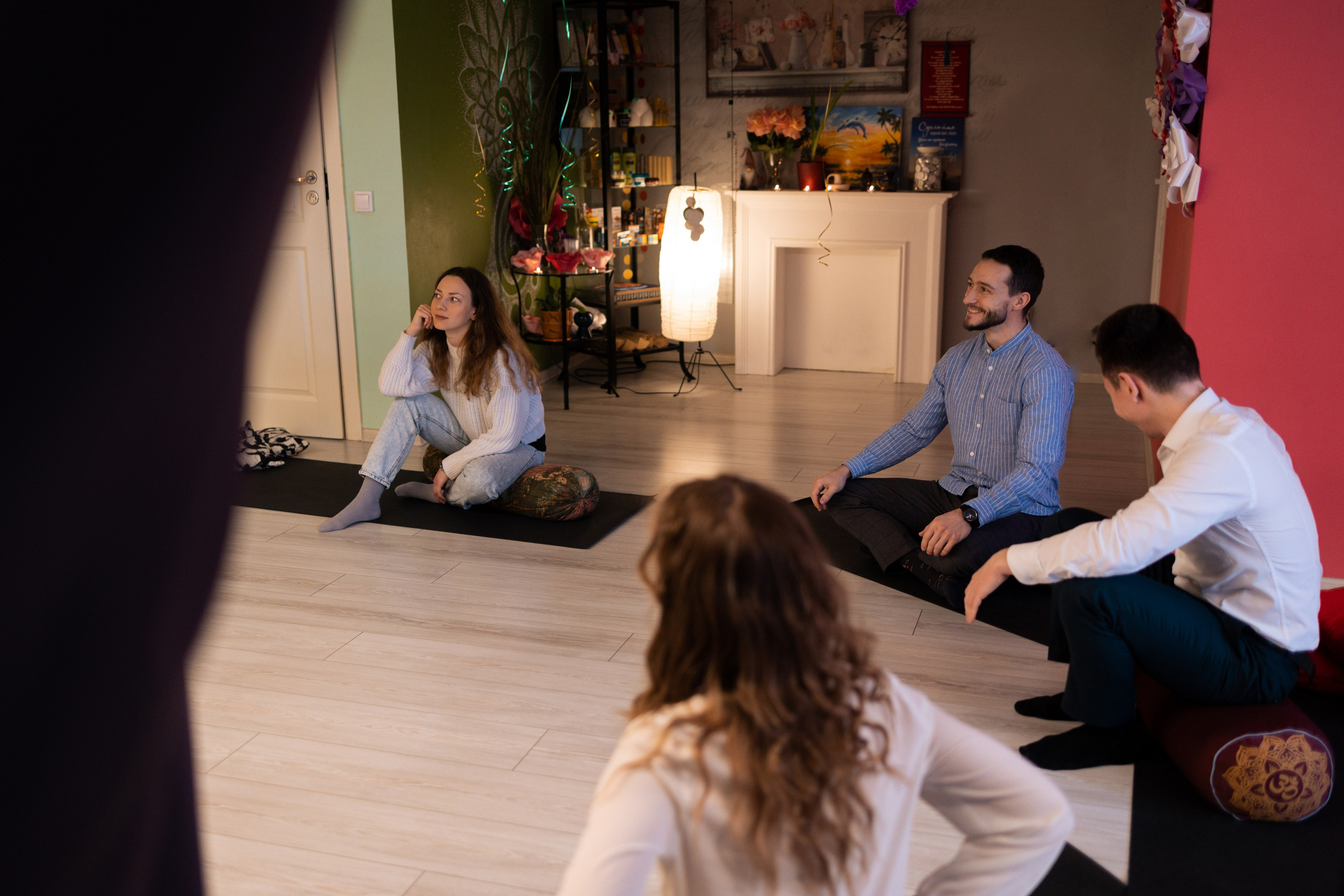 Мастер-класс в йога студии. Портретный фотограф в Санкт-Петербурге