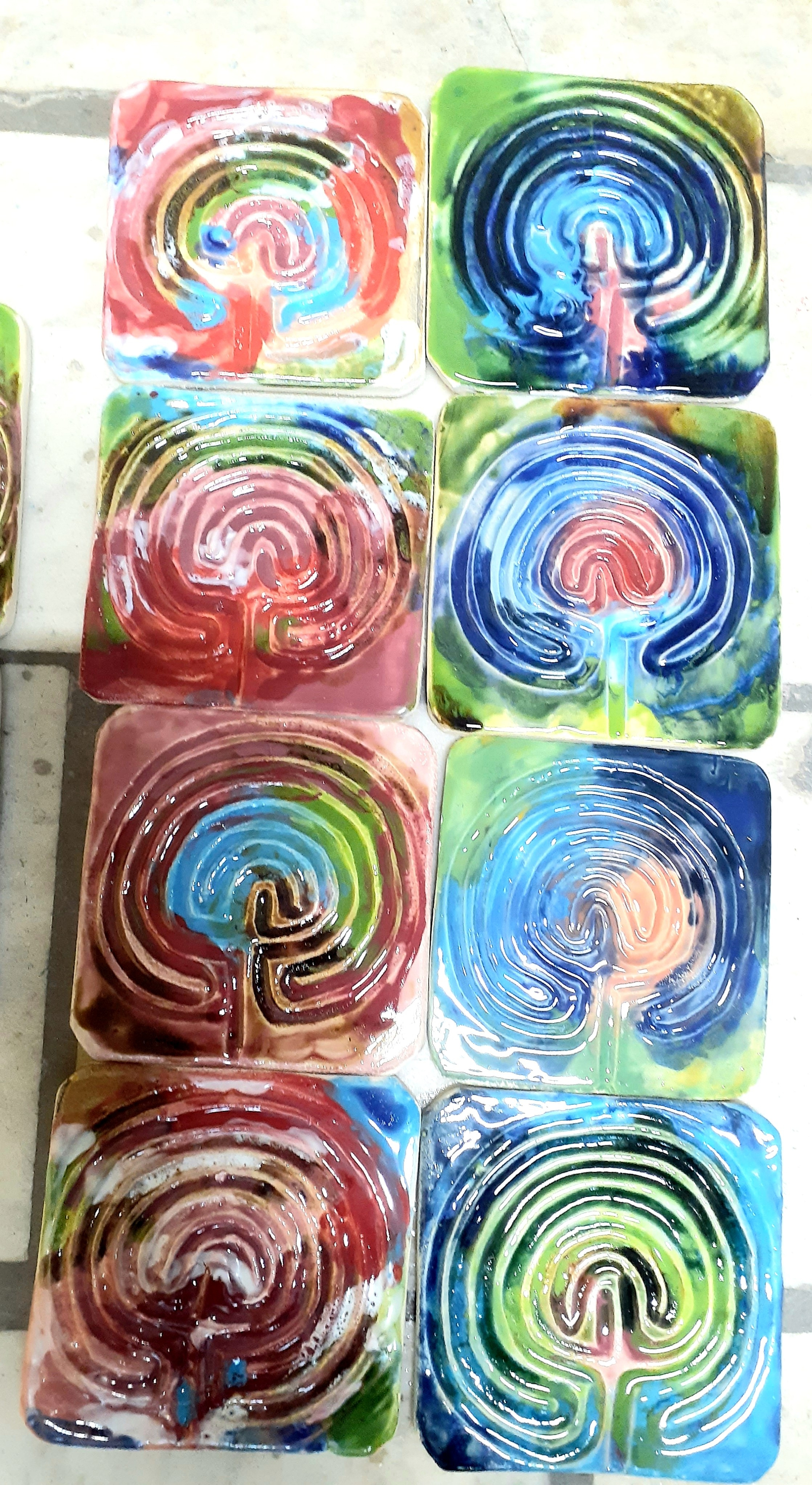 Наборы лабиринтов. Керамика с историей. Елена Рогалёва