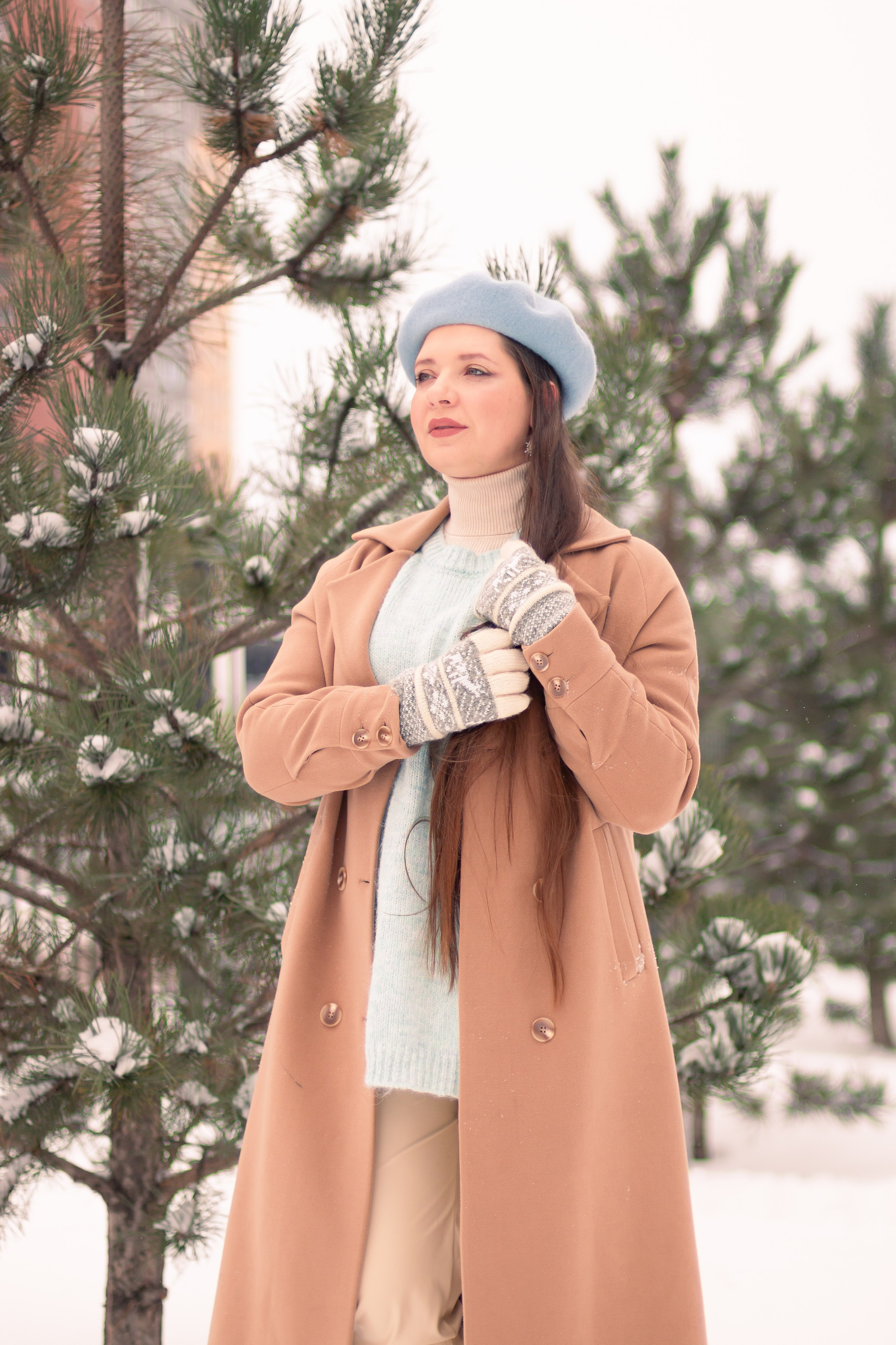 Настя. Снег, мороз и мандаринки. Анна Беликова — Семейный и портретный фотограф Ростов-на-Дону