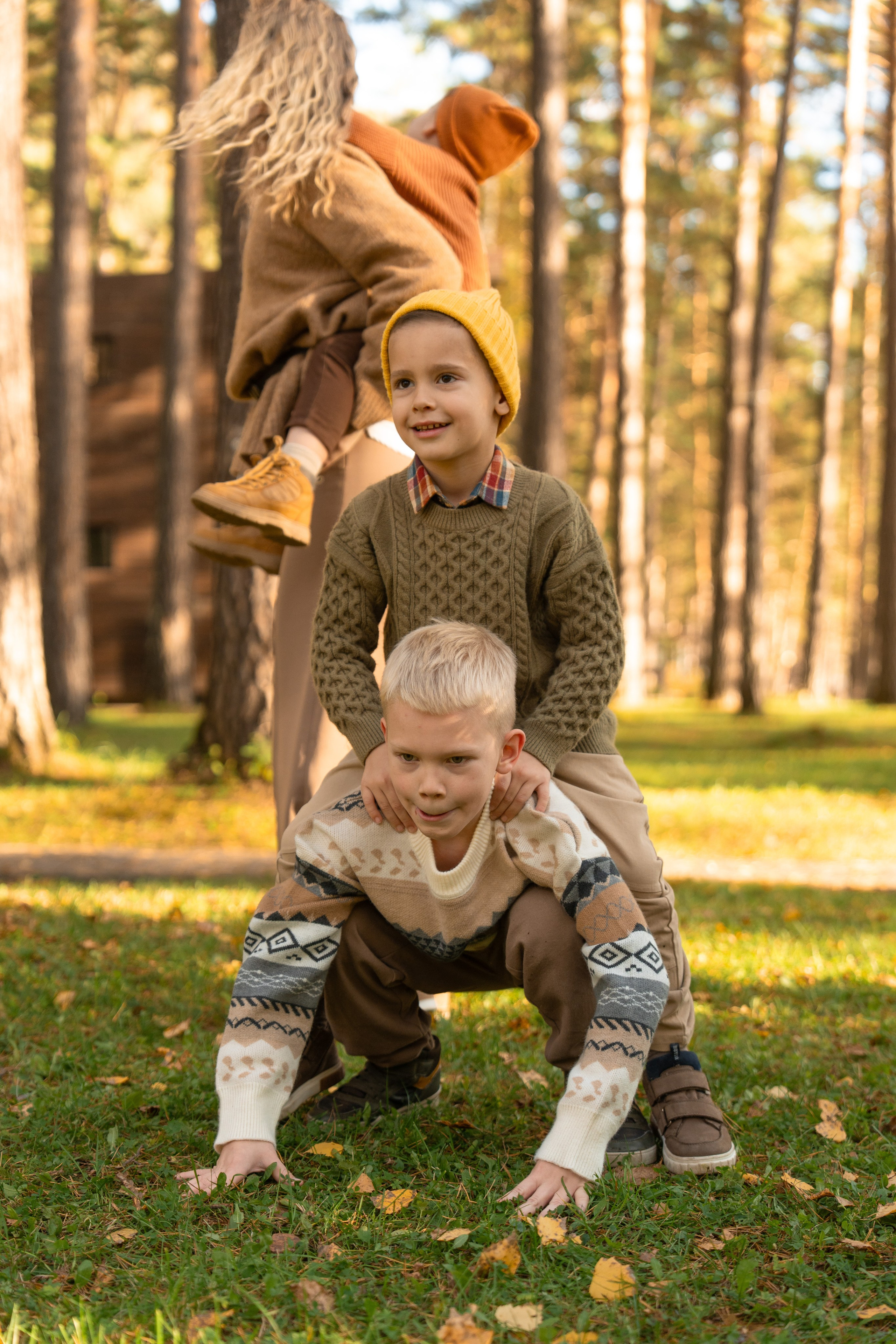 Семейная фотосессия в Москве для большой семьи. Свадебный фотограф в Москве Анна Полушина