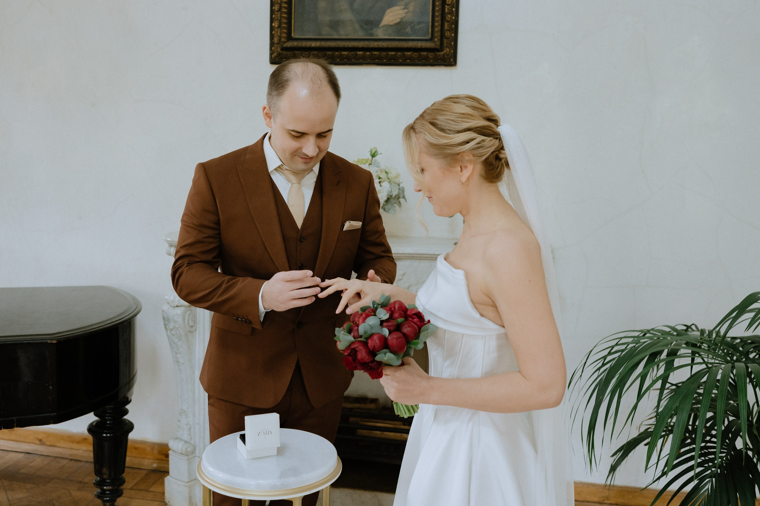 Регистрация брака и свадебная фотосессия в Библиотеке-читальне имени А. С. Пушкина. Свадебный фотограф Москва — Сергей и Татьяна